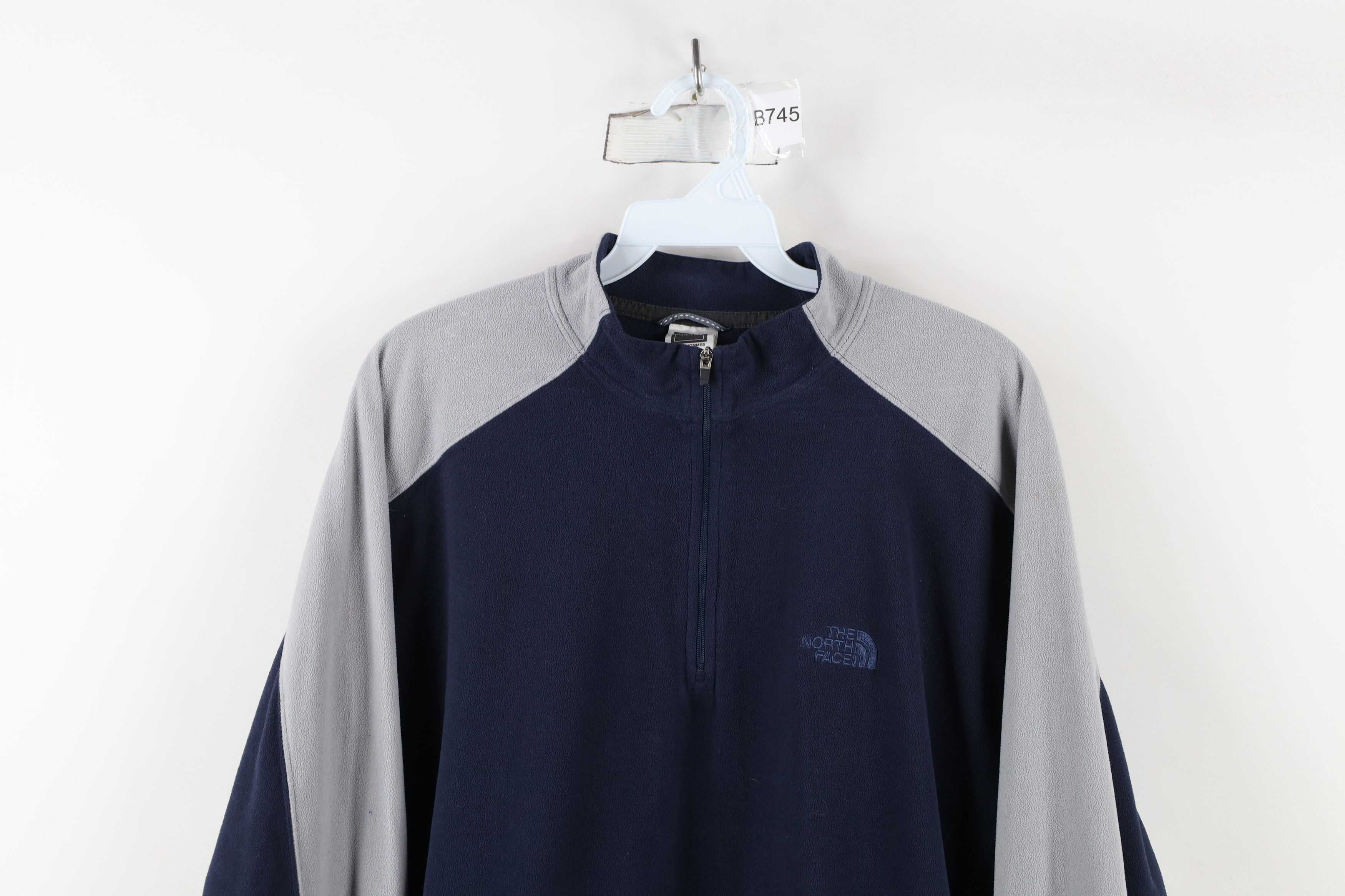 The North Face × Vintage Vintage The North Face Spell Out Half Zip Fleece Sweater Size US L / EU 52-54 / 3 - 2 Thumbnail
