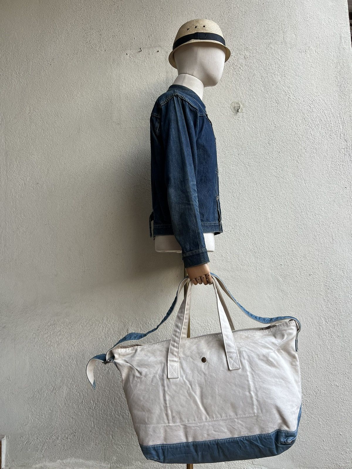 Japanese Brand Vintage Spellbound Patina Dirty Canvas 2 Way Tote Bag Size ONE SIZE - 25 Thumbnail
