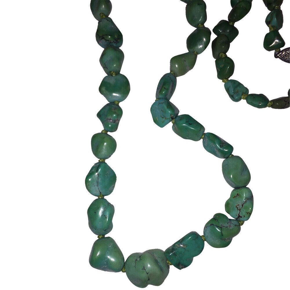 Designer Chinese Art Deco Turquoise Necklace & Bracelet Set Size ONE SIZE - 5 Thumbnail