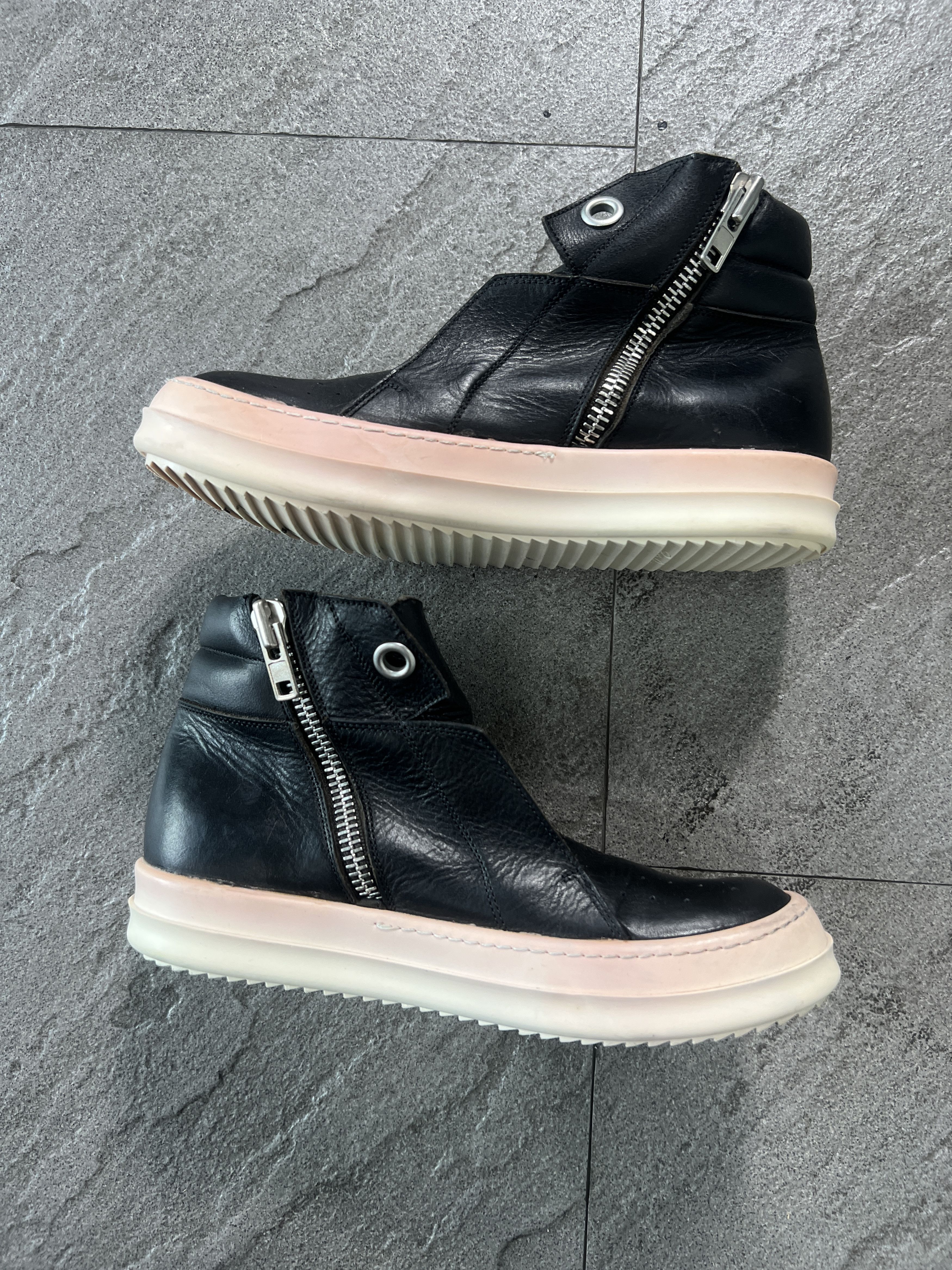 Rick Owens Rick Owens Leather Side Zip Sneakers Black EU36.5 Size US 5.5 / IT 35.5 - 6 Thumbnail