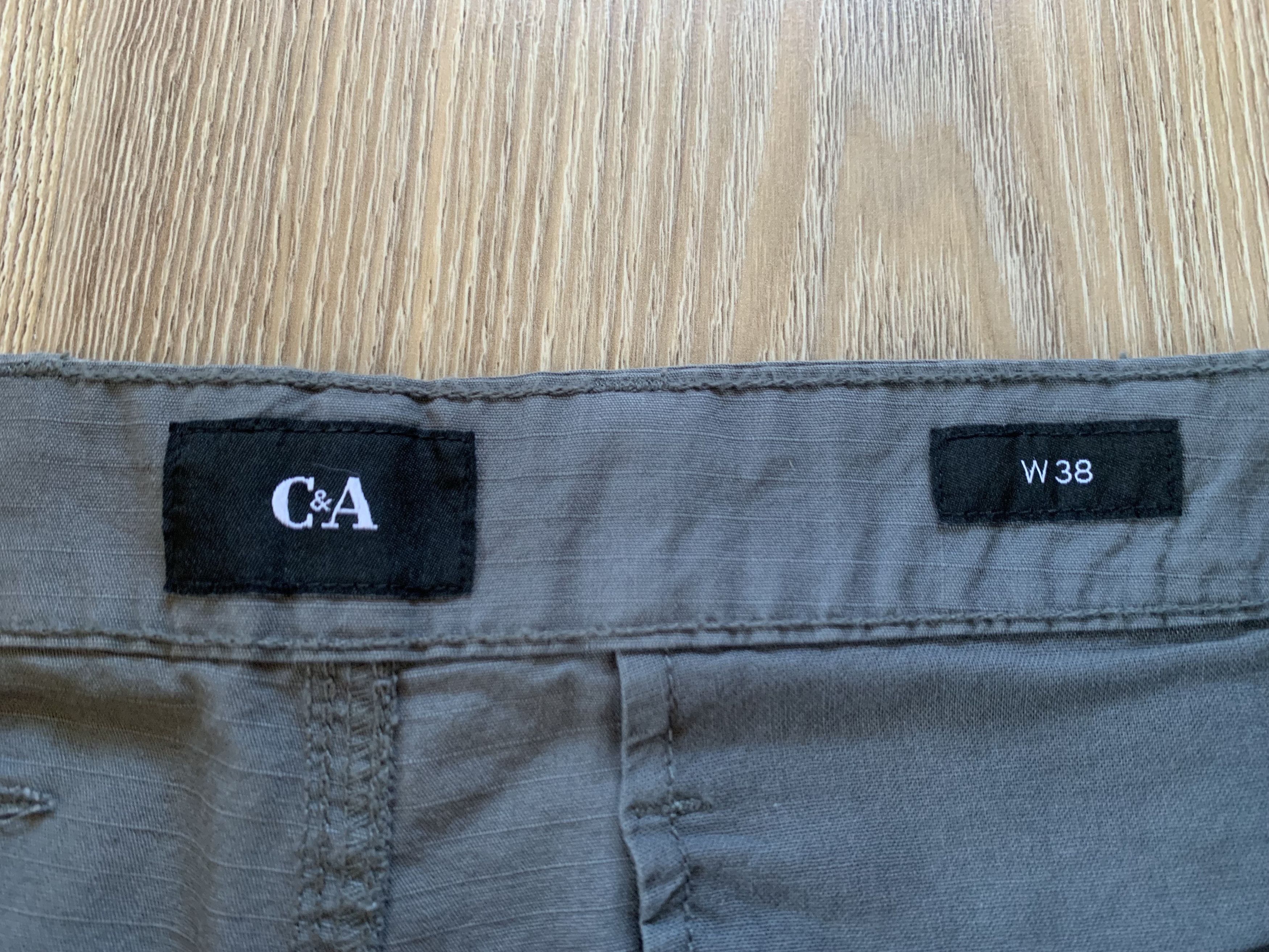 Marks & Spencer Marks & Spencer Mens Grey Cotton Pocket Cargo Shorts Size US 38 / EU 54 - 6 Thumbnail
