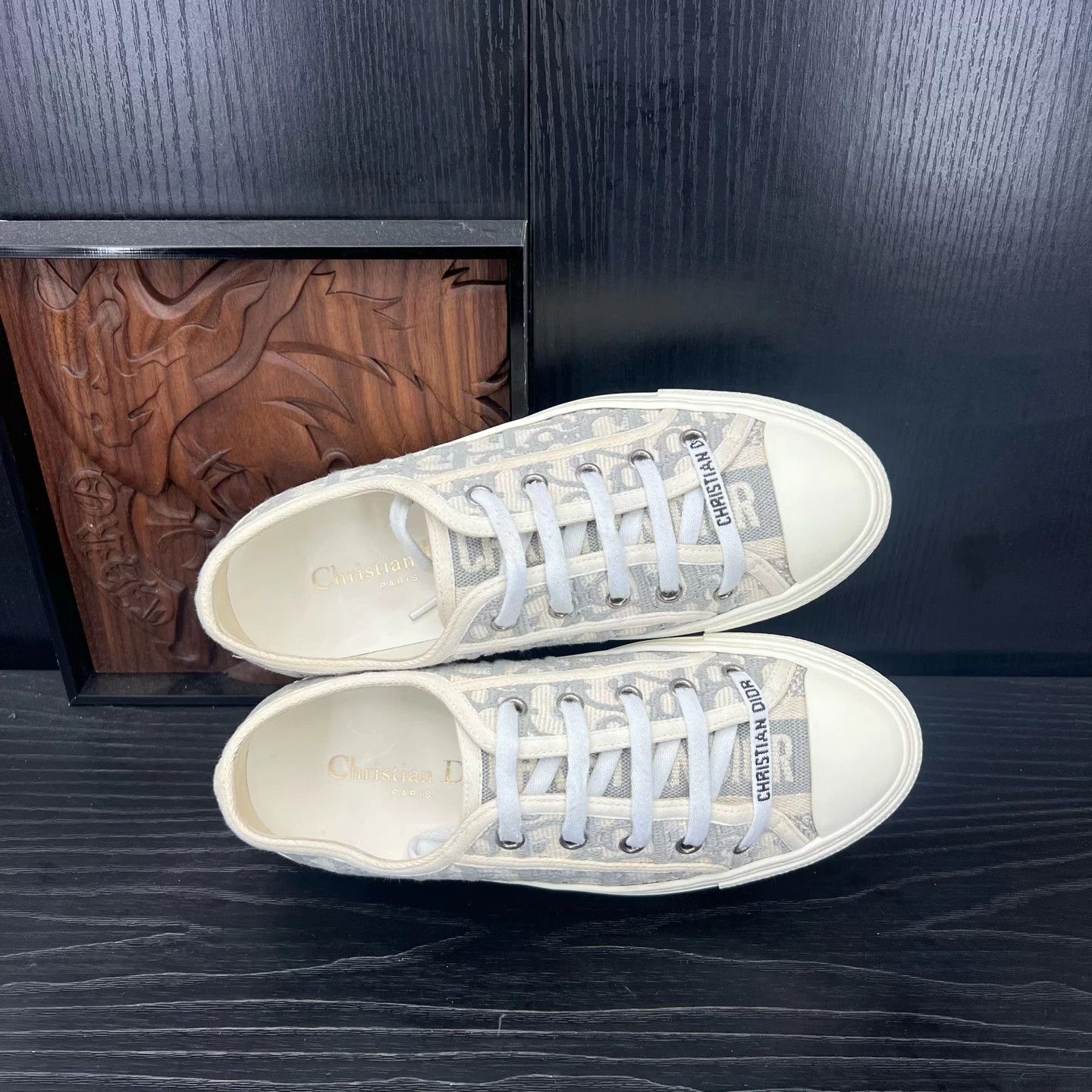 Dior DIOR Walk'n'Dior gray white all over print 36 mint Size US 5.5 / IT 35.5 - 7 Thumbnail