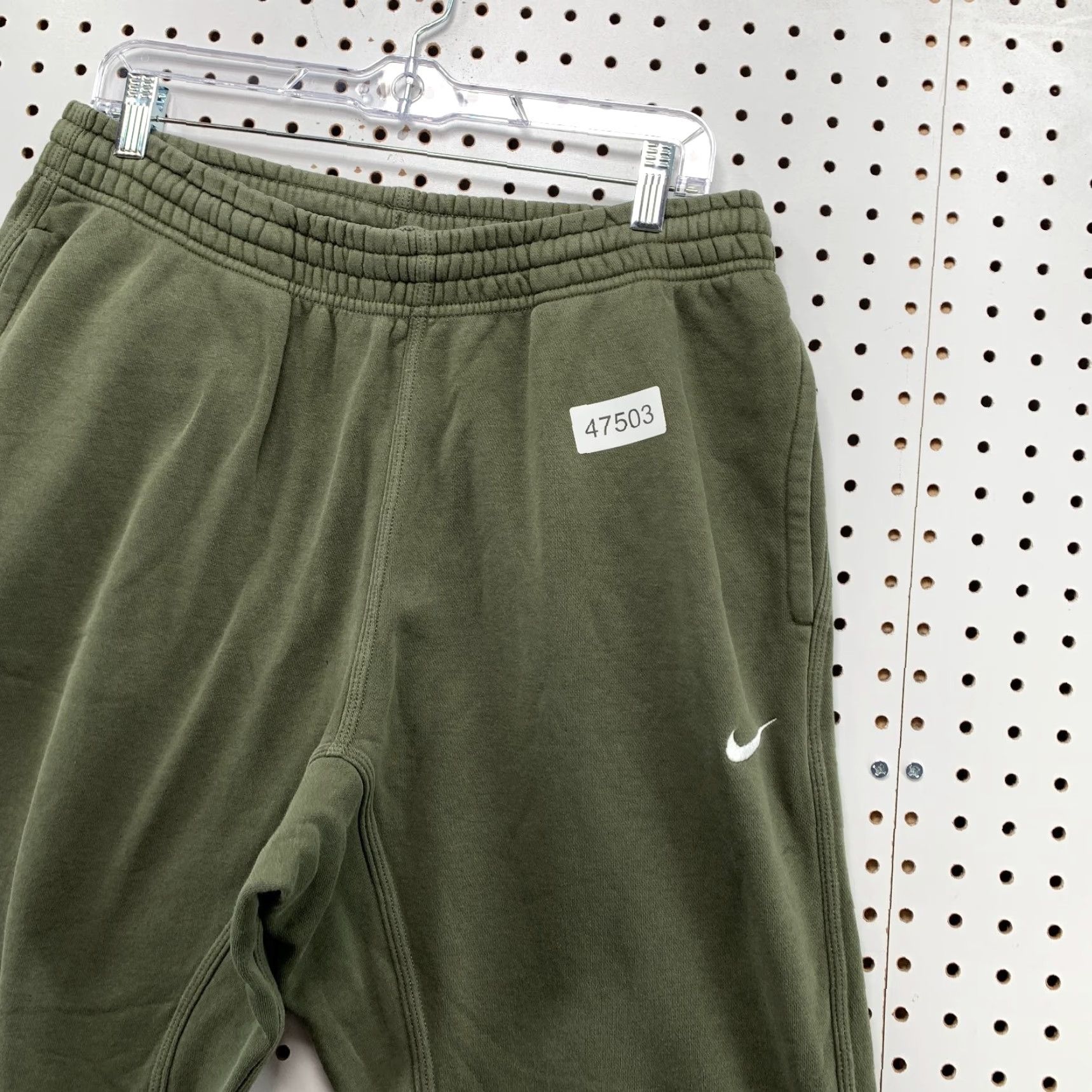 Nike VINTAGE Nike Joggers Sweatpants Mens XL Olive Green Fleece Tapered 32x28.5 Size US 36 / EU 52 - 7 Thumbnail