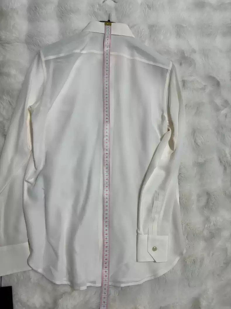 Saint Laurent Paris Saint Laurent Paris saint laurent Xiu style silk shirt-250 Size XS / US 0-2 / IT 36-38 - 9 Thumbnail