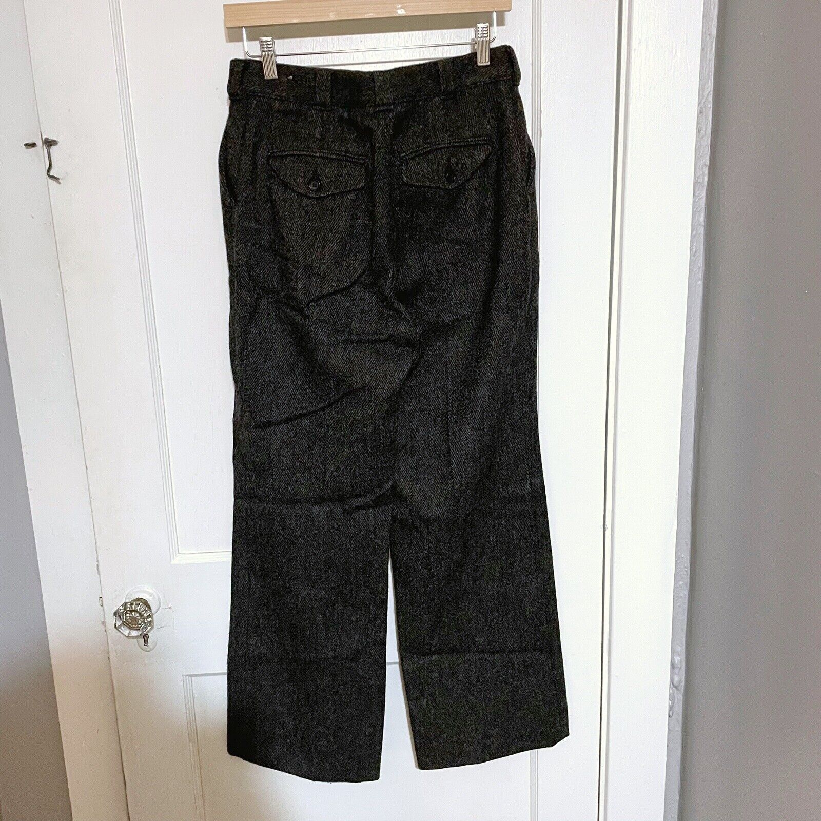 Woolrich Woolen Mills Vintage Woolrich Pants Womens 14 Gray Wool Herringbone Size 36" / US 14 / IT 50 - 3 Thumbnail