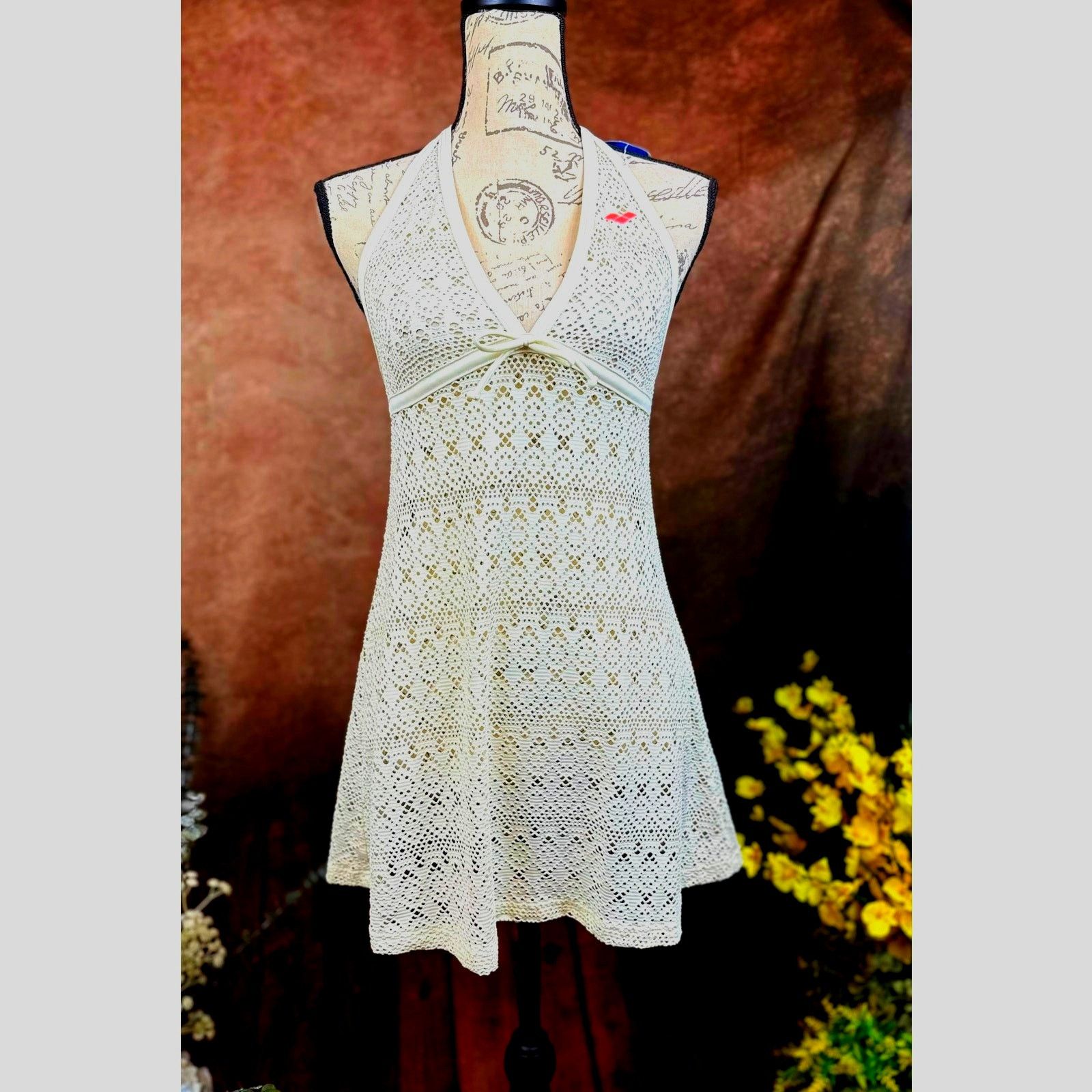 Other Arena Mesh Halter Neck Coverup - Cream - size M Size M / US 6-8 / IT 42-44 - 5 Thumbnail