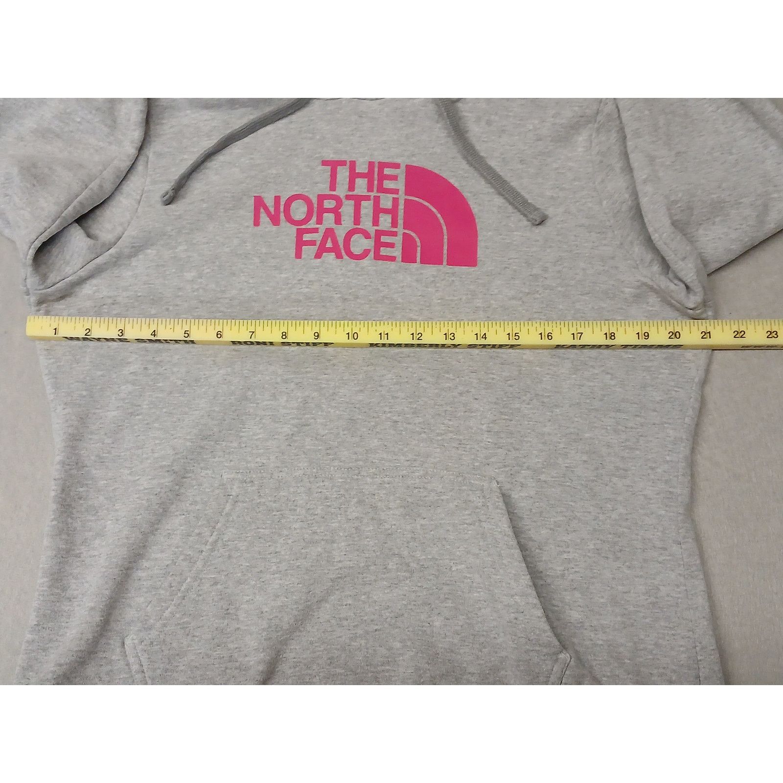 The North Face North Face (Large) Gray Pink Pullover Hoodie Sweatshirt Size L / US 10 / IT 46 - 3 Thumbnail