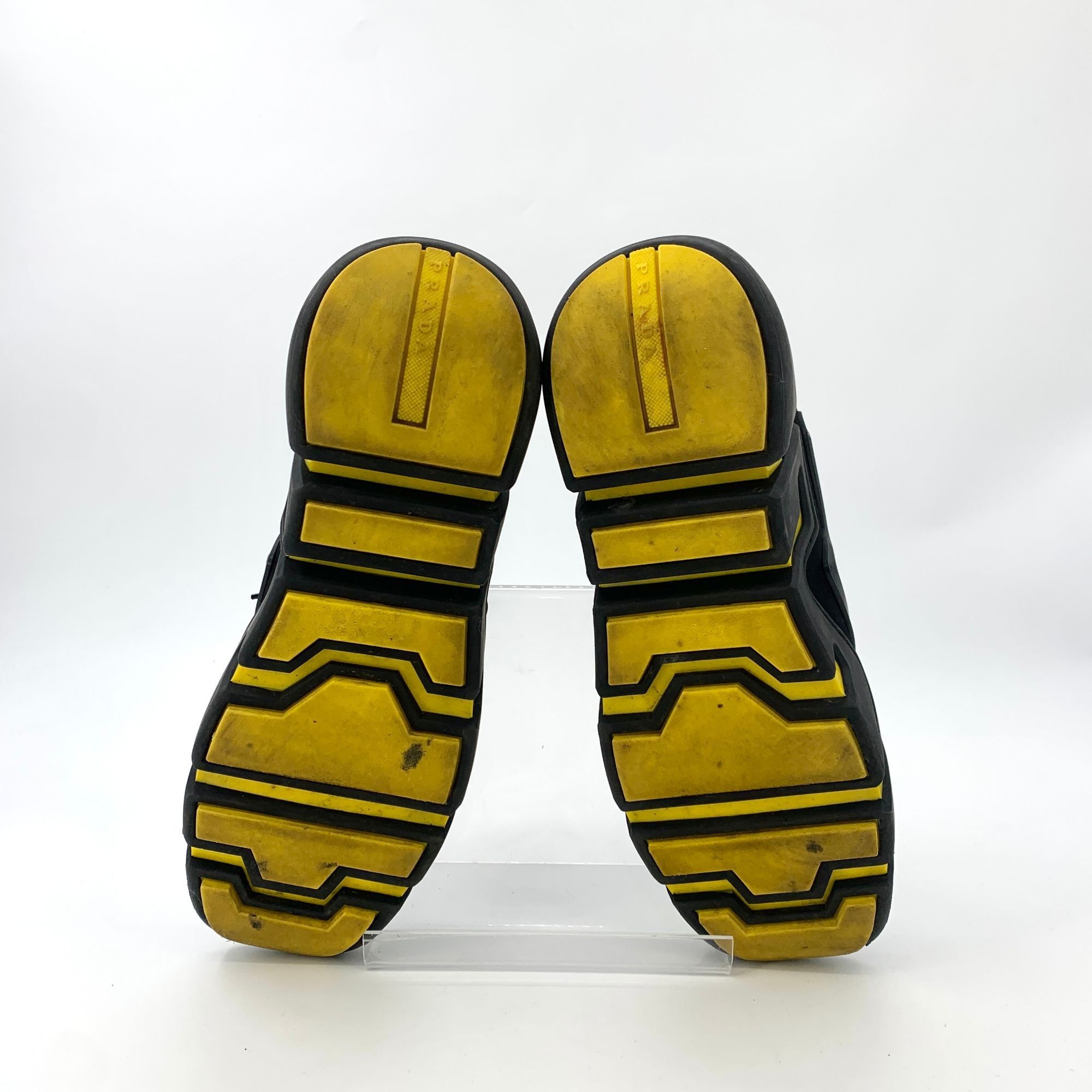 Prada Prada Black Triangle Logo Lace-Up Platform Sneakers (Size 40 Size US 7.5 / EU 40-41 - 6 Thumbnail
