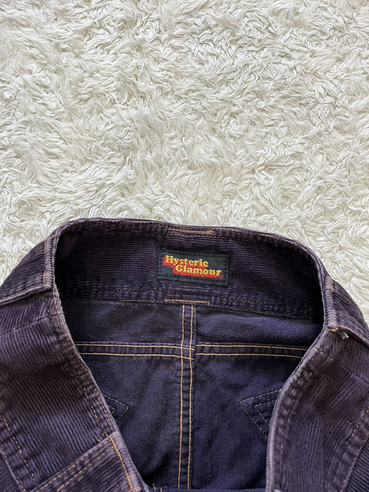combo vintage hysteric glamour crop tee & corduroy skirt