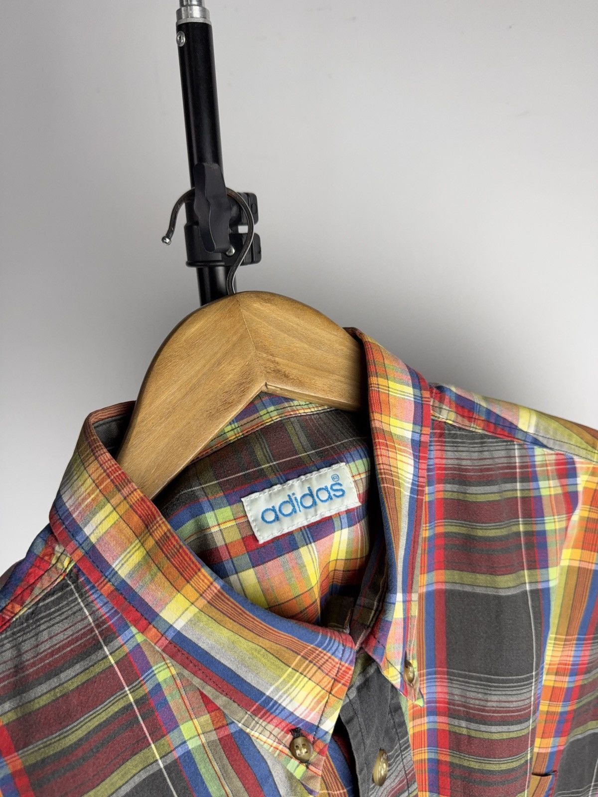 Adidas 00s Vintage Adidas Originals Madras Plaid Button Down Shirt Size US XL / EU 56 / 4 - 6 Thumbnail