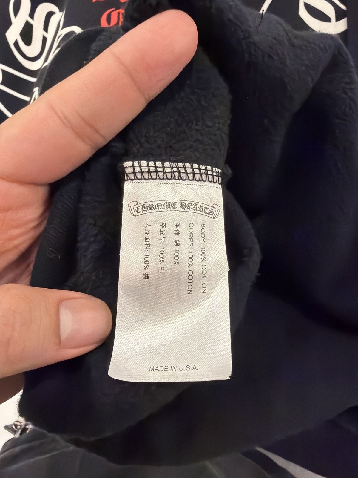 Chrome Hearts Chrome Hearts Stencil Black Hoodie Size US M / EU 48-50 / 2 - 3 Thumbnail