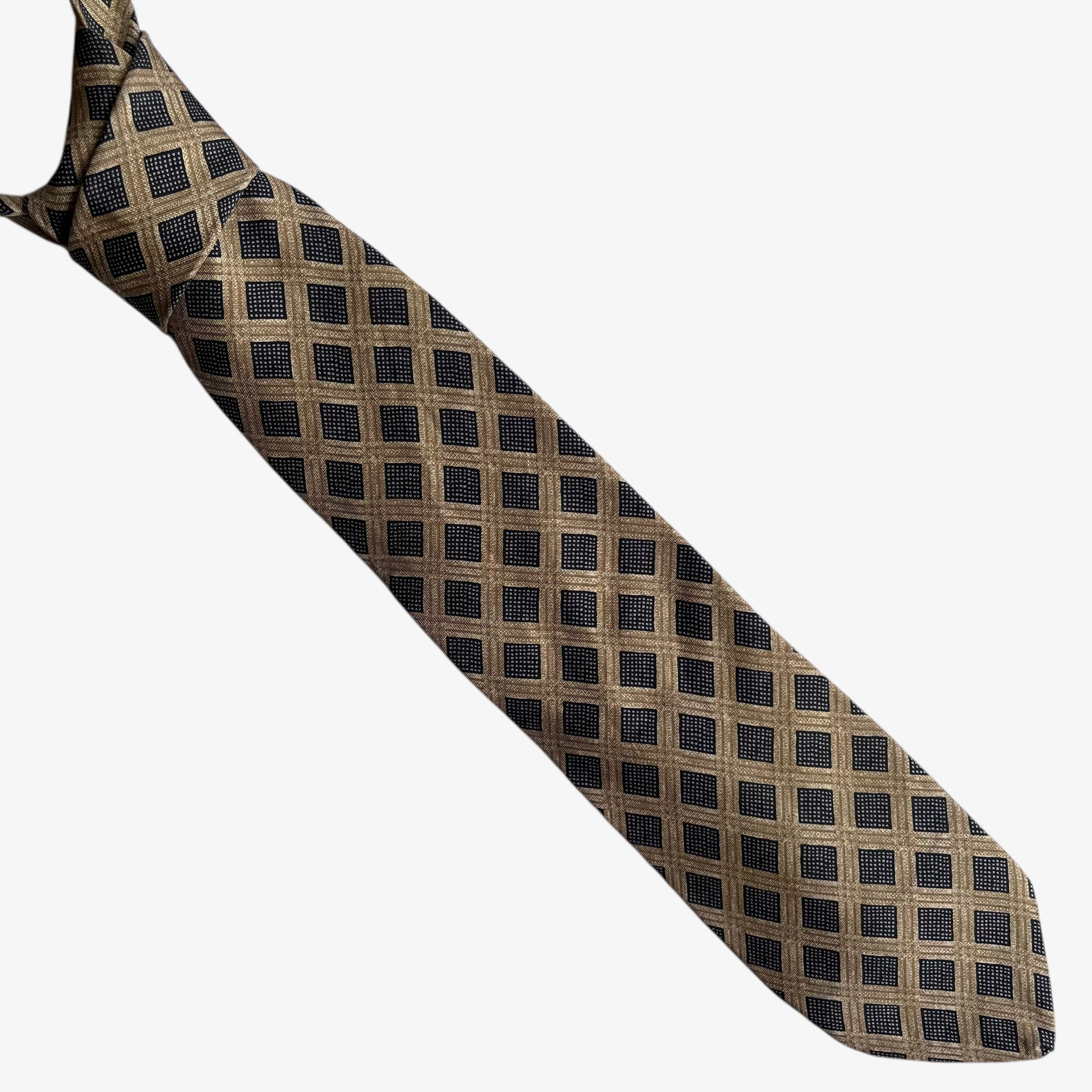 Calvin Klein Vintage 90s Calvin Klein Geometric & Striped Silk Tie Size ONE SIZE - 1 Thumbnail