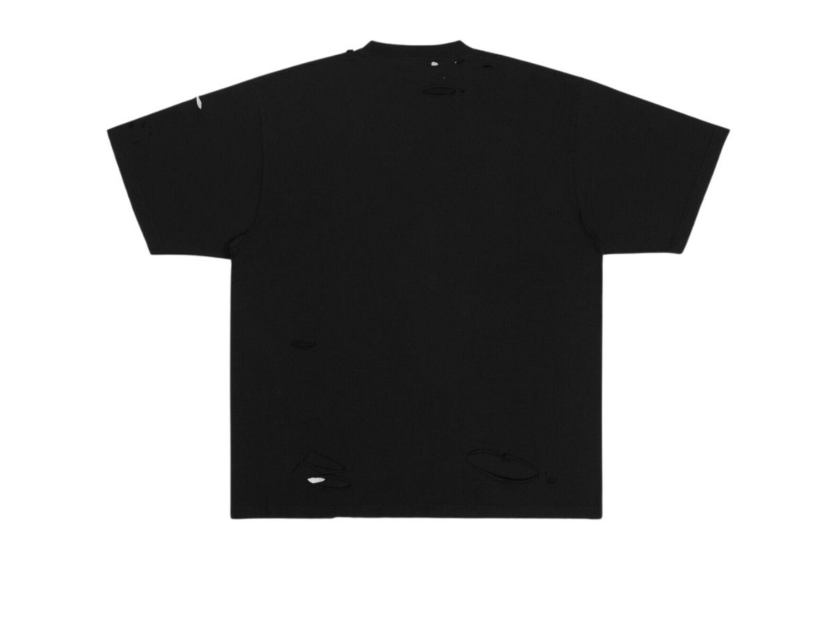 Balenciaga o1mt1gz0924 Caps T-shirt Boxy Fit in Black Size M / US 6-8 / IT 42-44 - 2 Thumbnail