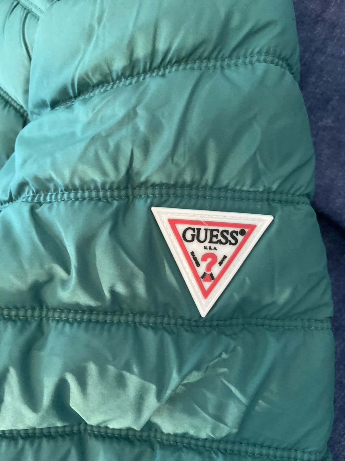 Guess GUESS Green Puffer Jacket (Men’s XL) NWT Streetwear Fit Size US XL / EU 56 / 4 - 2 Thumbnail