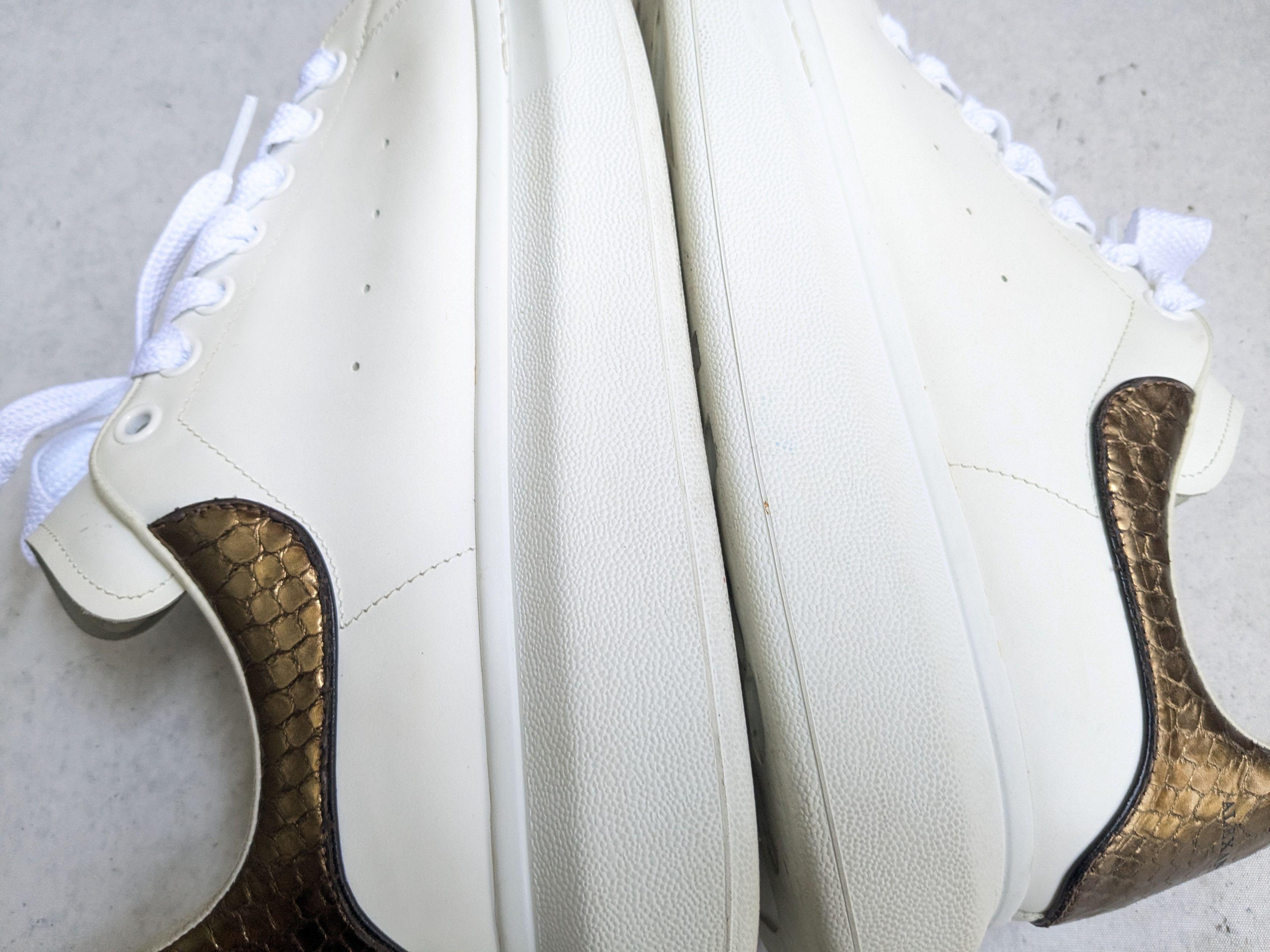 Alexander McQueen Alexander McQueen Larry Oversized Sneakers 12 45 White Brown Size US 12 / EU 45 - 12 Thumbnail
