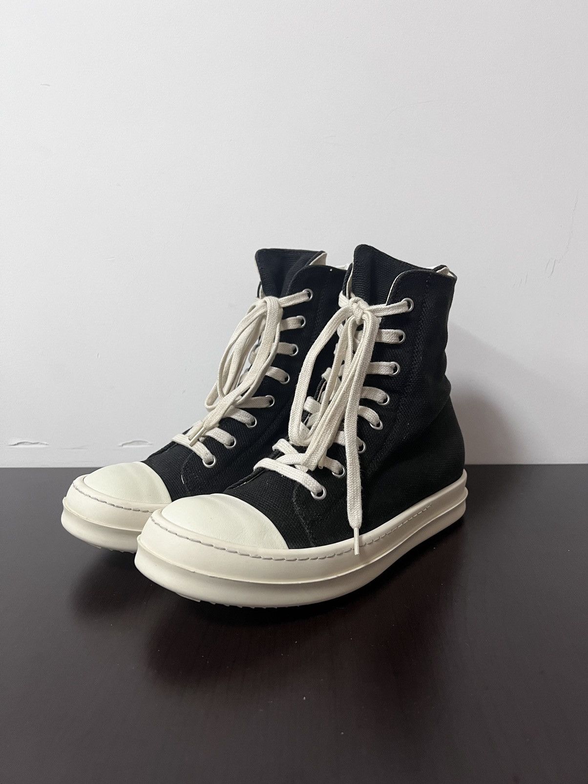 Rick Owens Drkshdw Rick owens drkshdw ramones high top sneakers Size US 6 / IT 36 - 1 Thumbnail