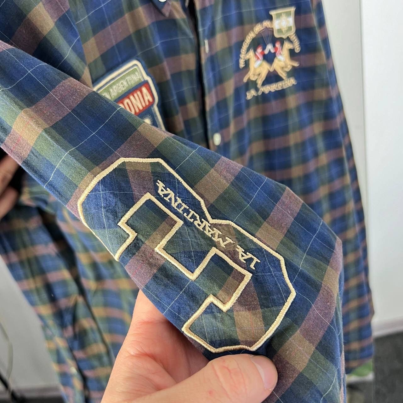 La Martina Patagonia La Martina Checkered Shirt Button Up Vintage Y2k Size US XL / EU 56 / 4 - 5 Thumbnail