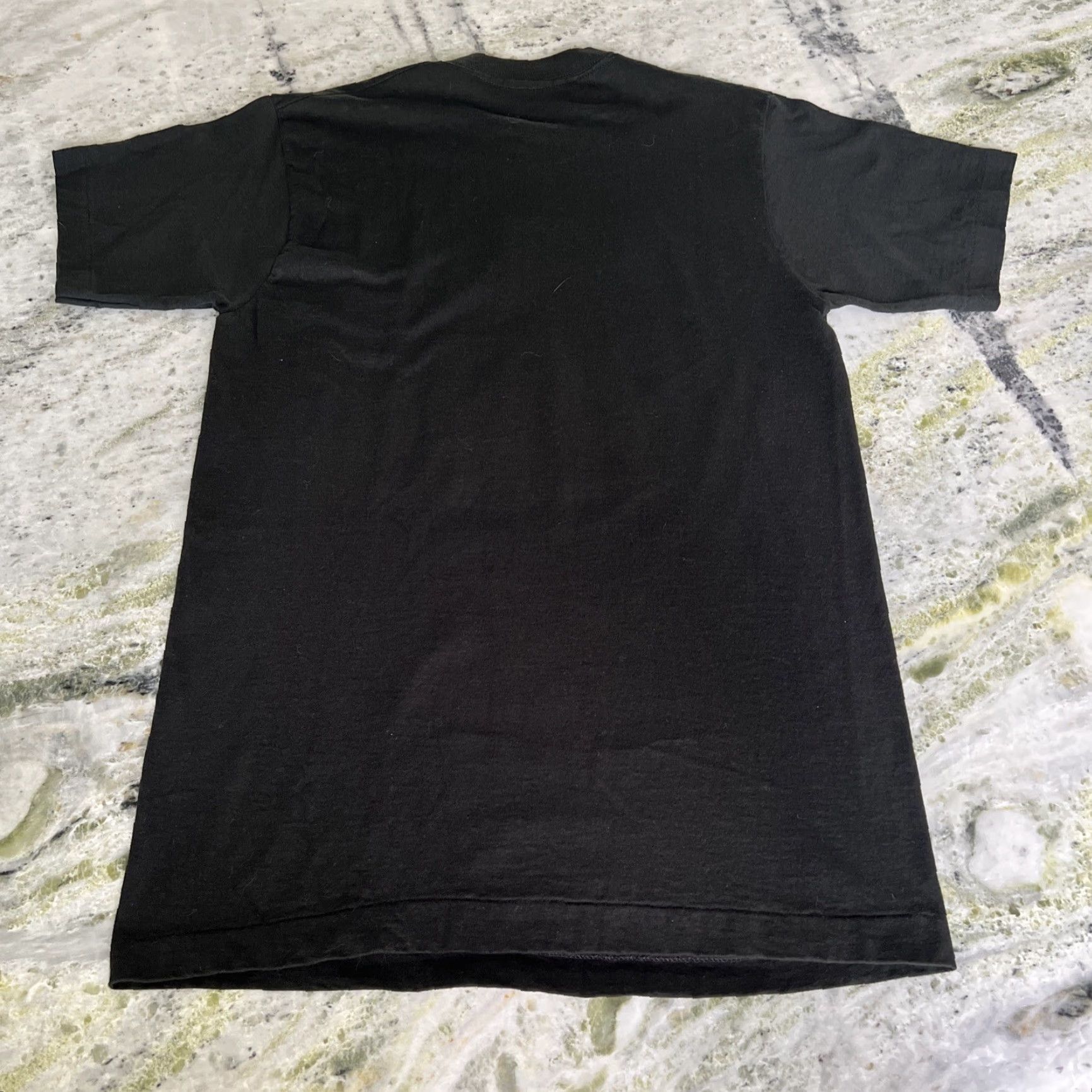 Vintage Vintage PRANCER Christmas Single Stitch Black T shirt Fruit Of The Loom Tag Size US L / EU 52-54 / 3 - 7 Thumbnail