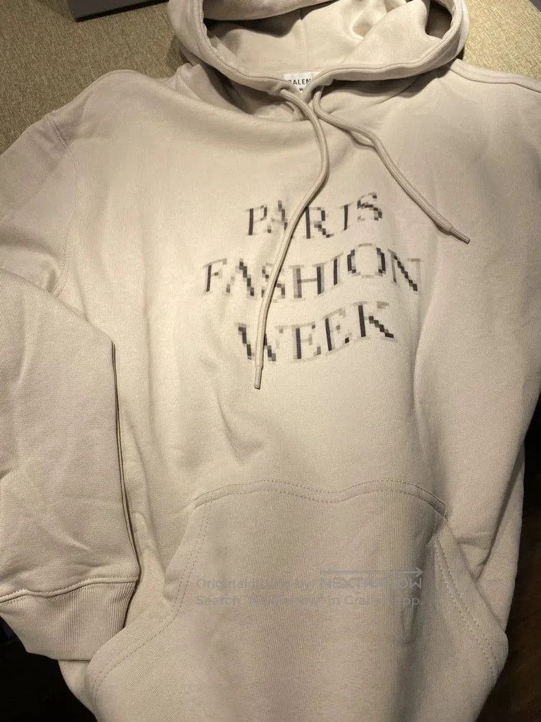 Balenciaga Balenciaga Paris Fashion Hoodie. Size US M / EU 48-50 / 2 - 6 Thumbnail