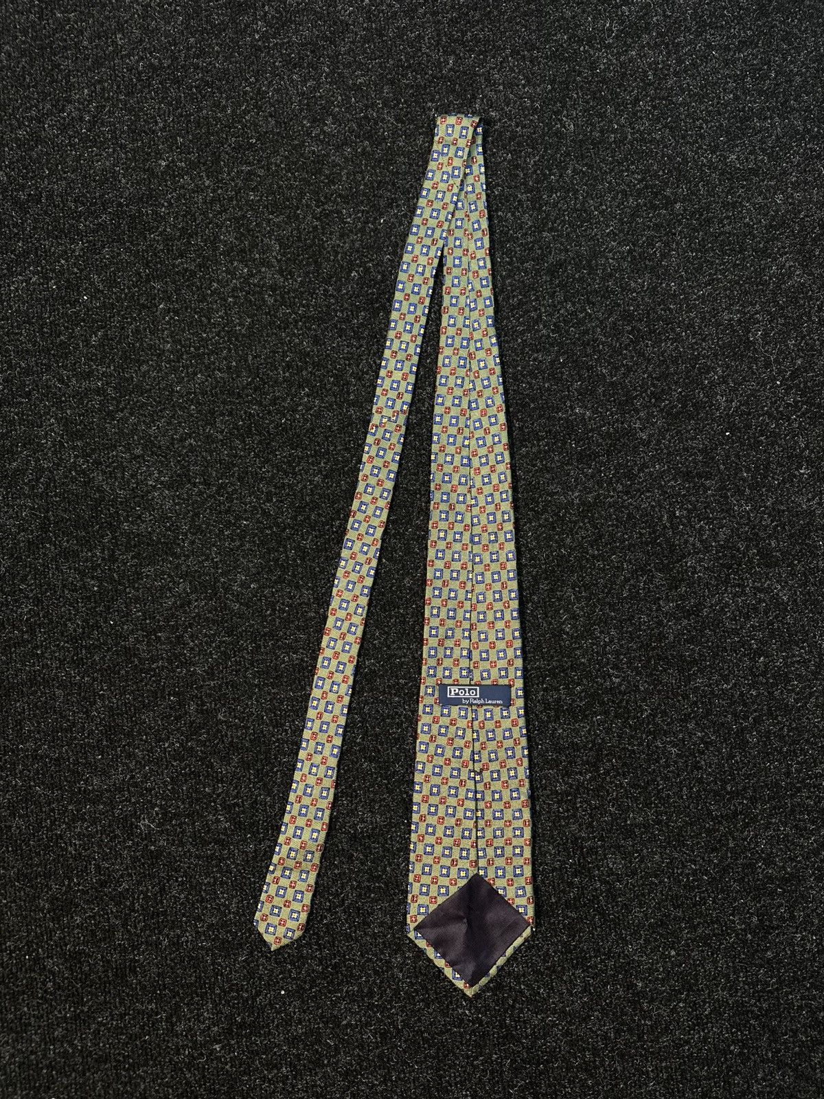 Polo Ralph Lauren Polo Ralph Lauren Geometric Silk Tie USA Vintage Size ONE SIZE - 6 Thumbnail