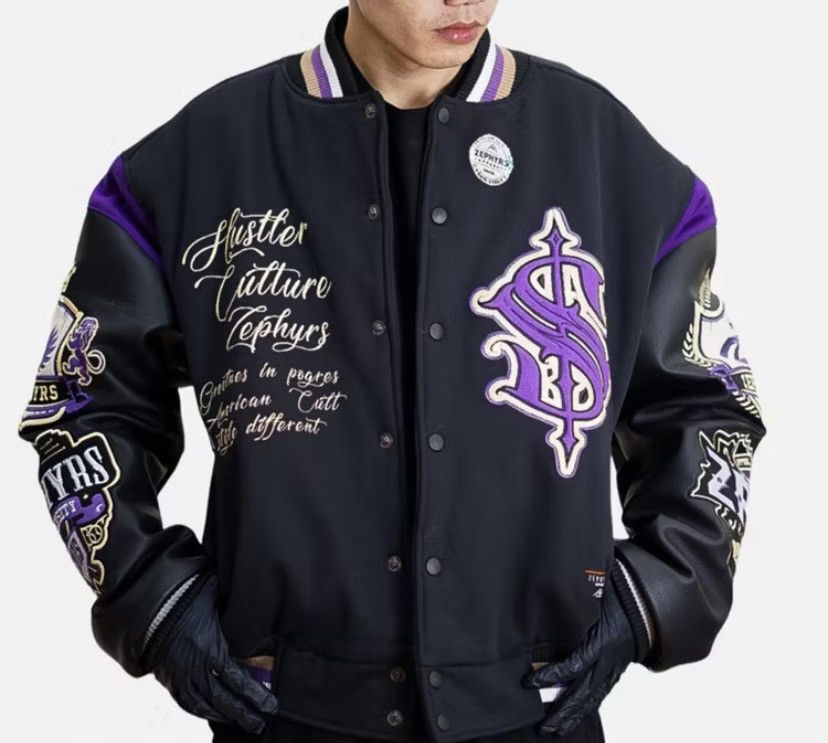 Other Varsity jacket skull black streetwear Size US M / EU 48-50 / 2 - 1 Thumbnail