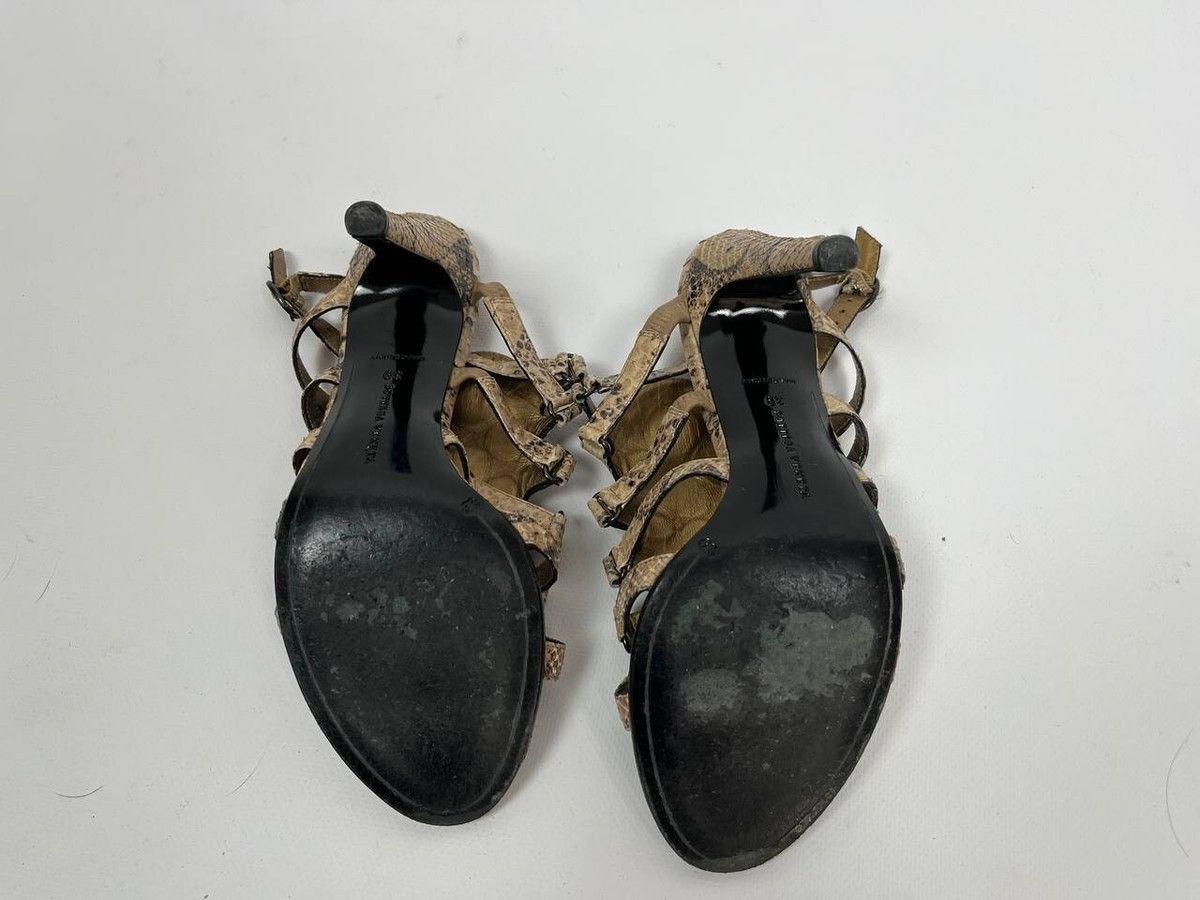 Bottega Veneta Authentic Bottega Veneta Python Snakeskin Cage Shoes Size 39 Size US 9 / IT 39 - 6 Thumbnail