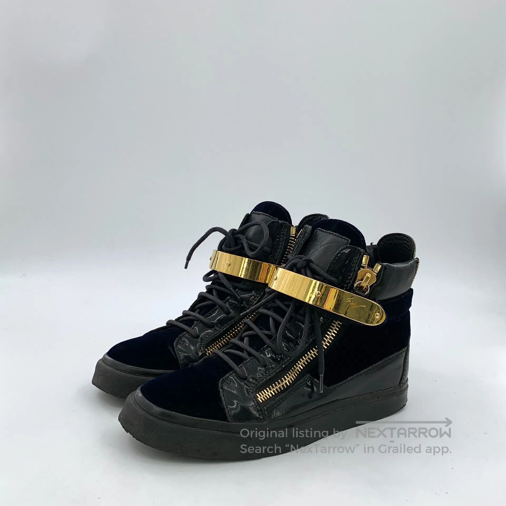 Giuseppe Zanotti Giuseppe Zanotti Black double zipper design drawstring cas Size US 6 / IT 36 - 1 Thumbnail