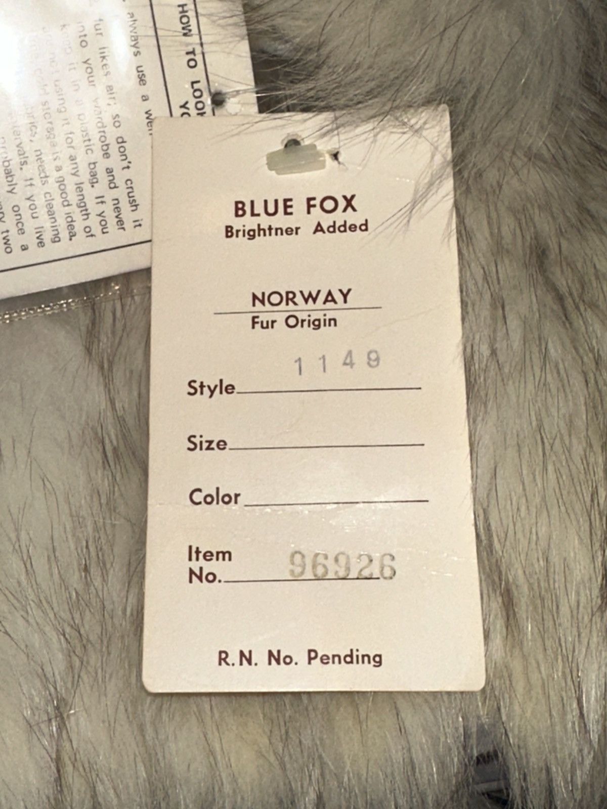 Sagafurs VTG Saga Fox Norway Fur Made In Korea Genuine Blue Fox READ Size S / US 4 / IT 40 - 8 Thumbnail