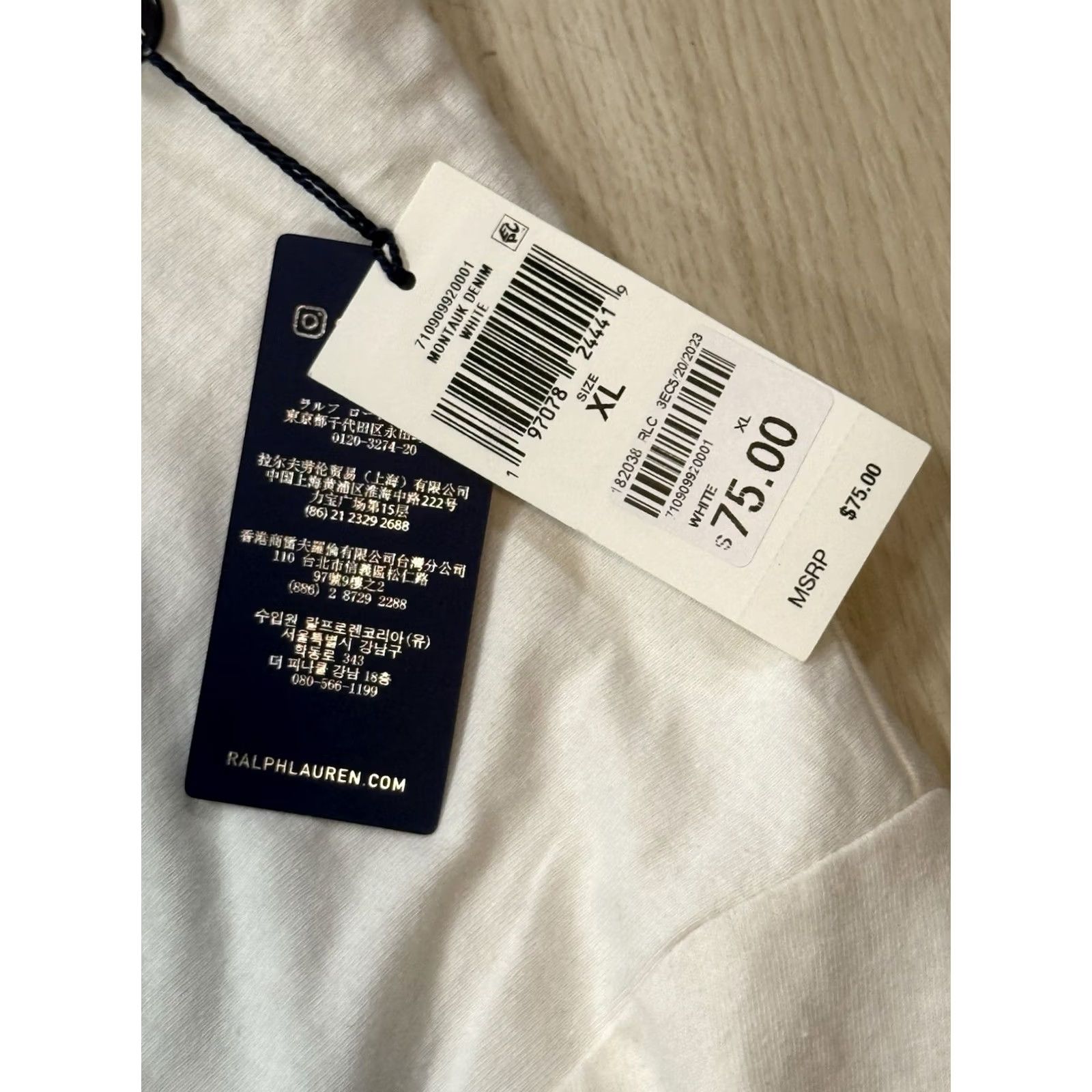 Ralph Lauren Polo Ralph Lauren T-Shirt Jersey Graphic Fishing Tours XL White Men Classic-Fit Size US XL / EU 56 / 4 - 6 Thumbnail