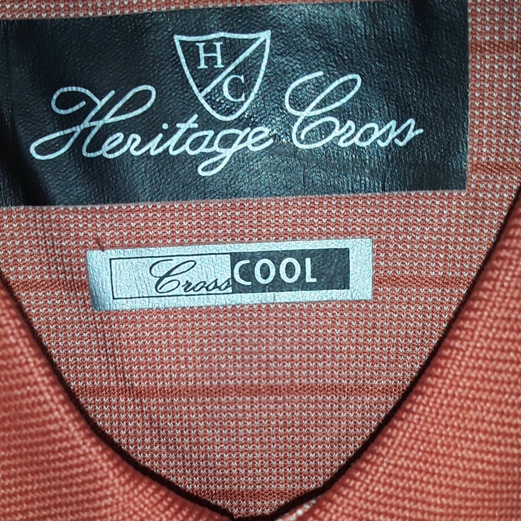 Vintage NEW MENS PUMPKIN GOLF SHIRT CROSS IVORY PINSTRIPES SM.PUMPKIN Heritage 22x30 Polo Short Sleeve 30 in 100% Polyester Mens Regular Size S #e2 Size US S / EU 44-46 / 1 - 6 Thumbnail