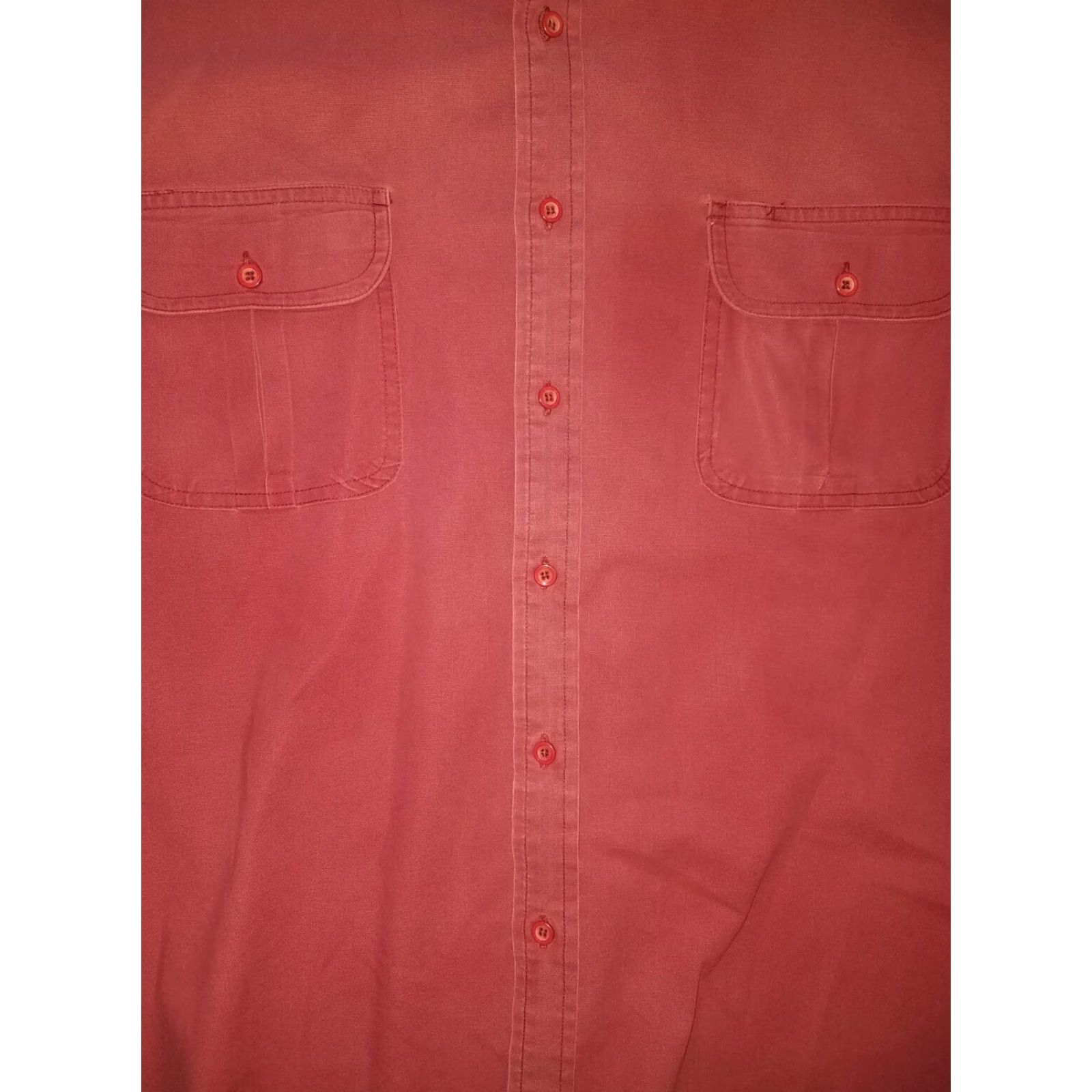 Vintage Cabela's Red Button-Down Shirt Mens L 100% Cotton Long Sleeve Button-Up Shirt Size US L / EU 52-54 / 3 - 3 Thumbnail