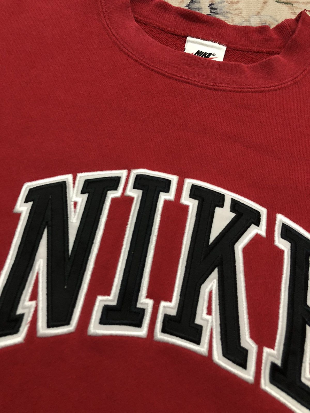 Nike × Vintage Vintage Nike Sweatshirt Biglogo Swoosh Double Side Logo Size US M / EU 48-50 / 2 - 3 Thumbnail