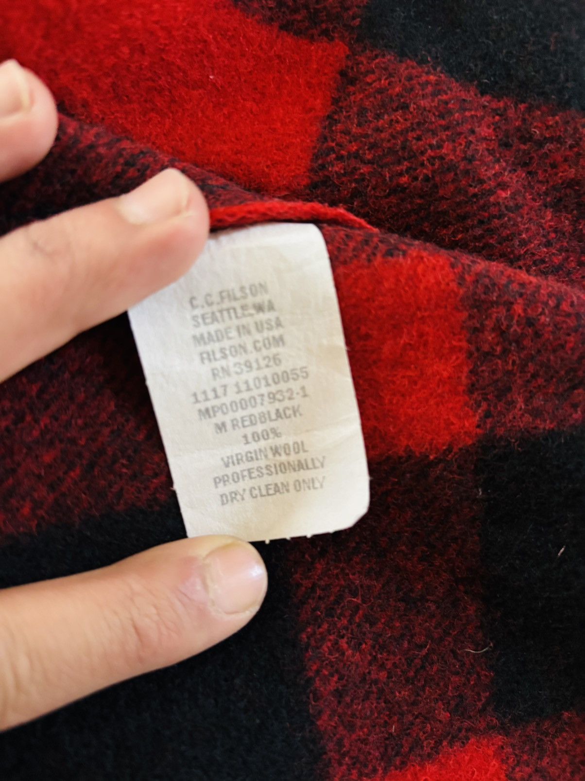 Filson Filson Mackinaw 100% Virgin Wool Vest - Red/Black Size US M / EU 48-50 / 2 - 3 Thumbnail
