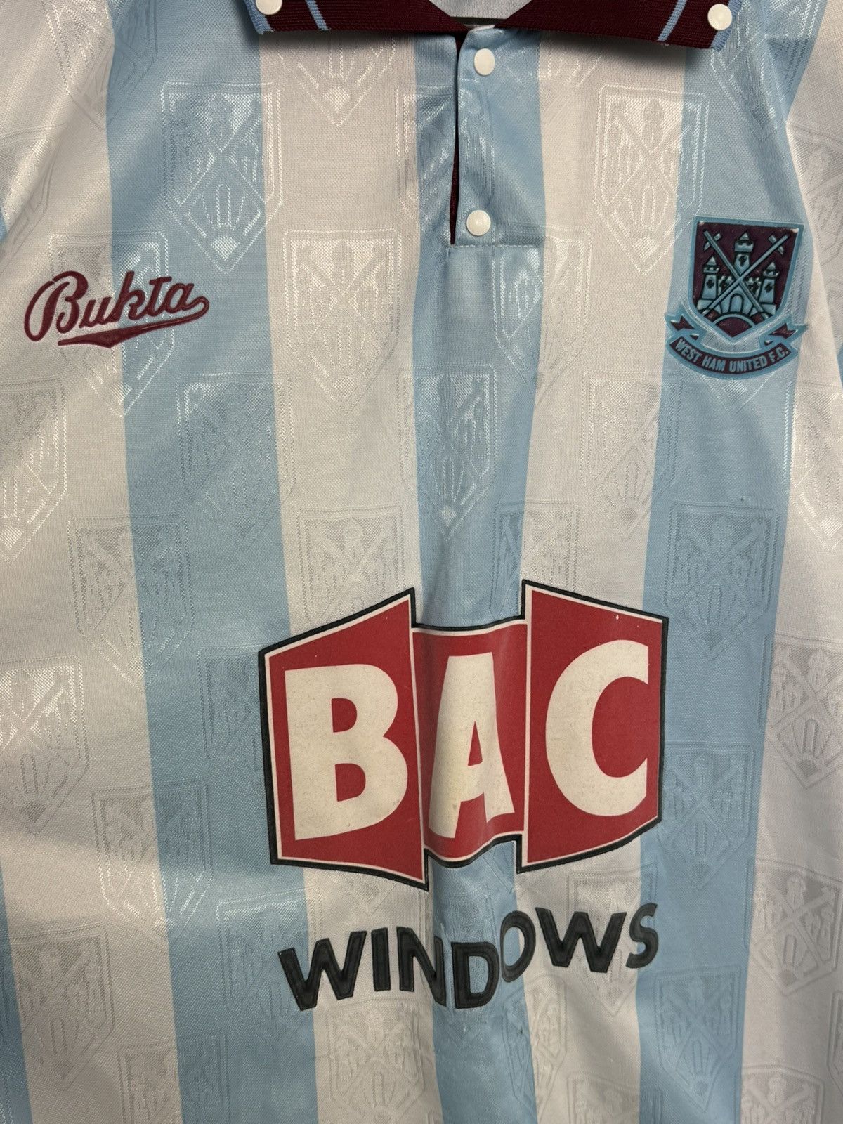 Other West Ham United 91/92 Away Football Jersey Size US L / EU 52-54 / 3 - 3 Thumbnail