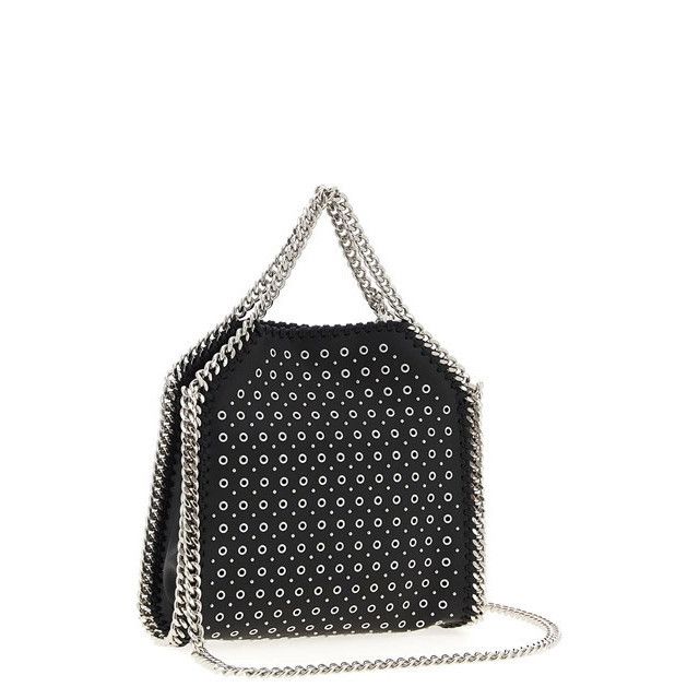 Stella McCartney Stella McCartney Falabella Tiny Black/Silver Studded Tote Ba Size ONE SIZE - 2 Thumbnail