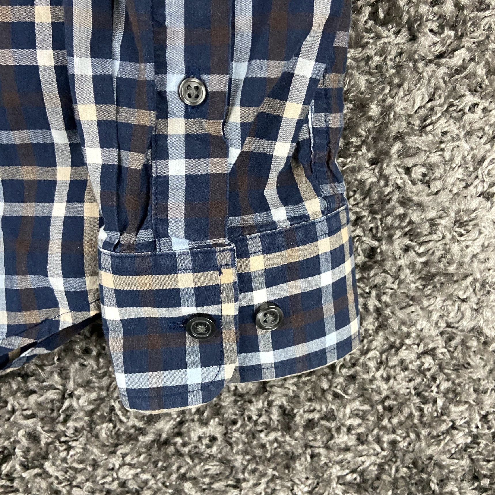 Banana Republic Banana Republic Button-Up Shirt Plaid Long Sleeve Men’s S Multicolor Blue Plaid Shirt Size US S / EU 44-46 / 1 - 3 Thumbnail
