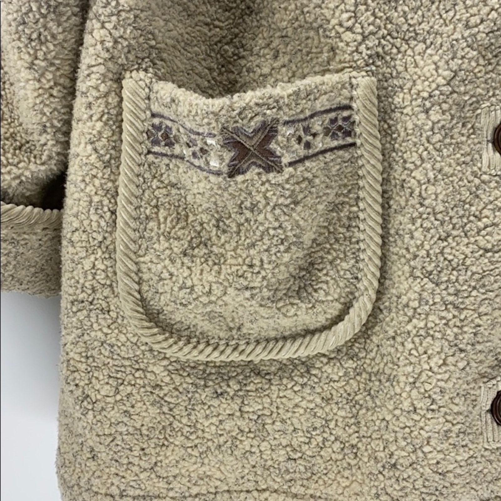Vintage Carlo Briani Sherpa Reversible Anorak Jacket cabin sz xl Size XL / US 12-14 / IT 48-50 - 3 Thumbnail