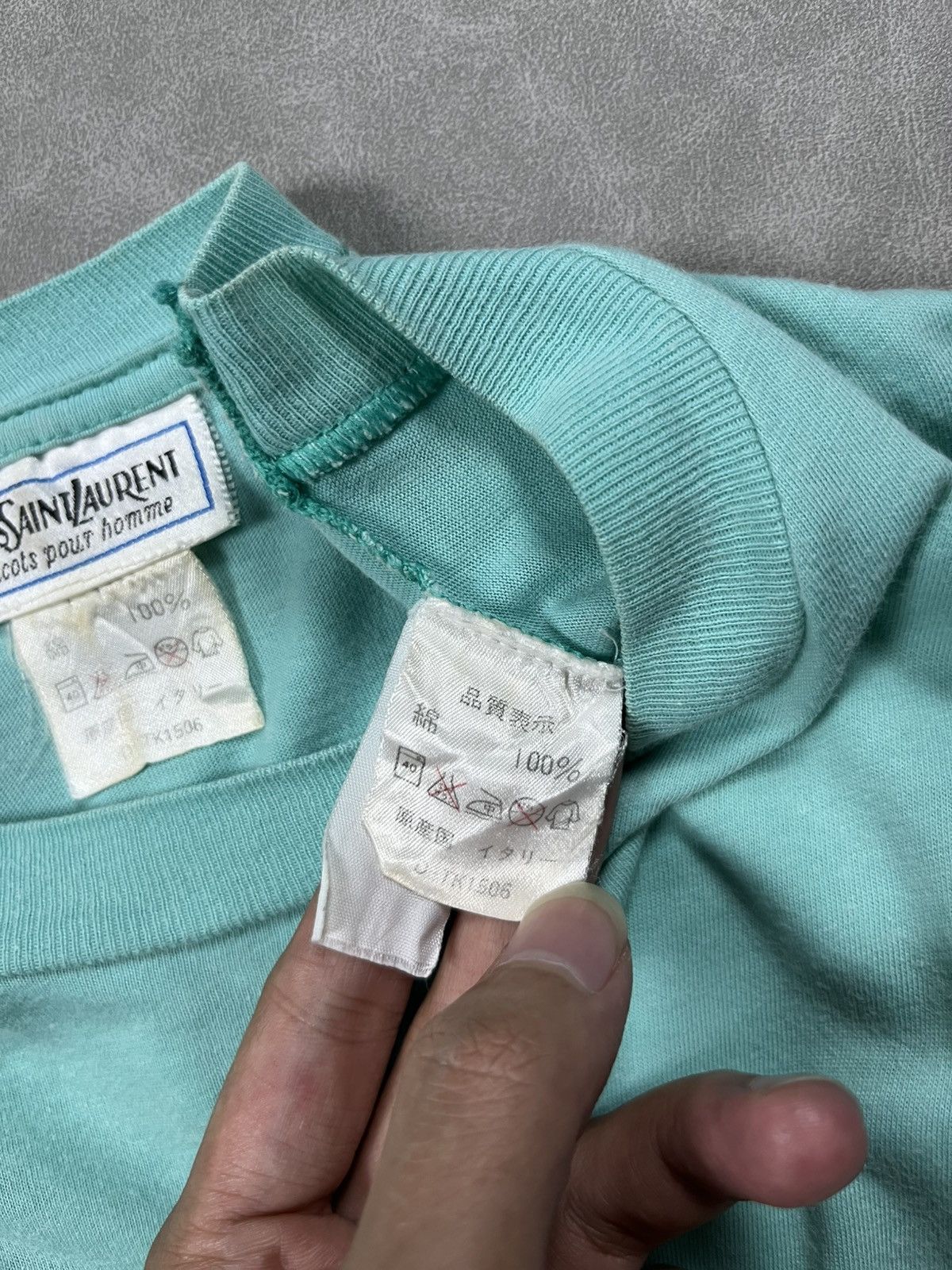 Yves Saint Laurent 90s YSL big logo tee Size US M / EU 48-50 / 2 - 8 Thumbnail
