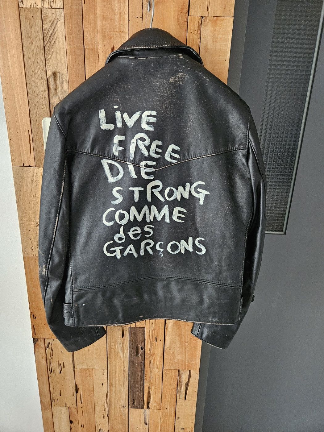 Comme des Garcons × Lewis Leathers Lewis leathers x Comme des Garcons Leather Jacket Size US L / EU 52-54 / 3 - 2 Thumbnail
