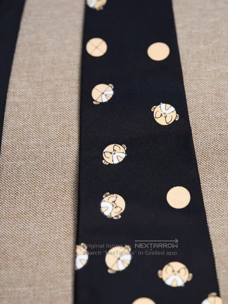 Yohji Yamamoto Yohji Yamamoto Tezuka Osamu bearded father tie| Size ONE SIZE - 3 Thumbnail