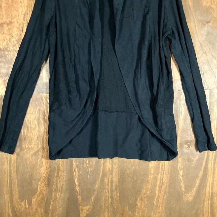 Express Express Womens Sweater Cardigan Black Open Front Long Sleeve Modal Large Size L / US 10 / IT 46 - 3 Thumbnail