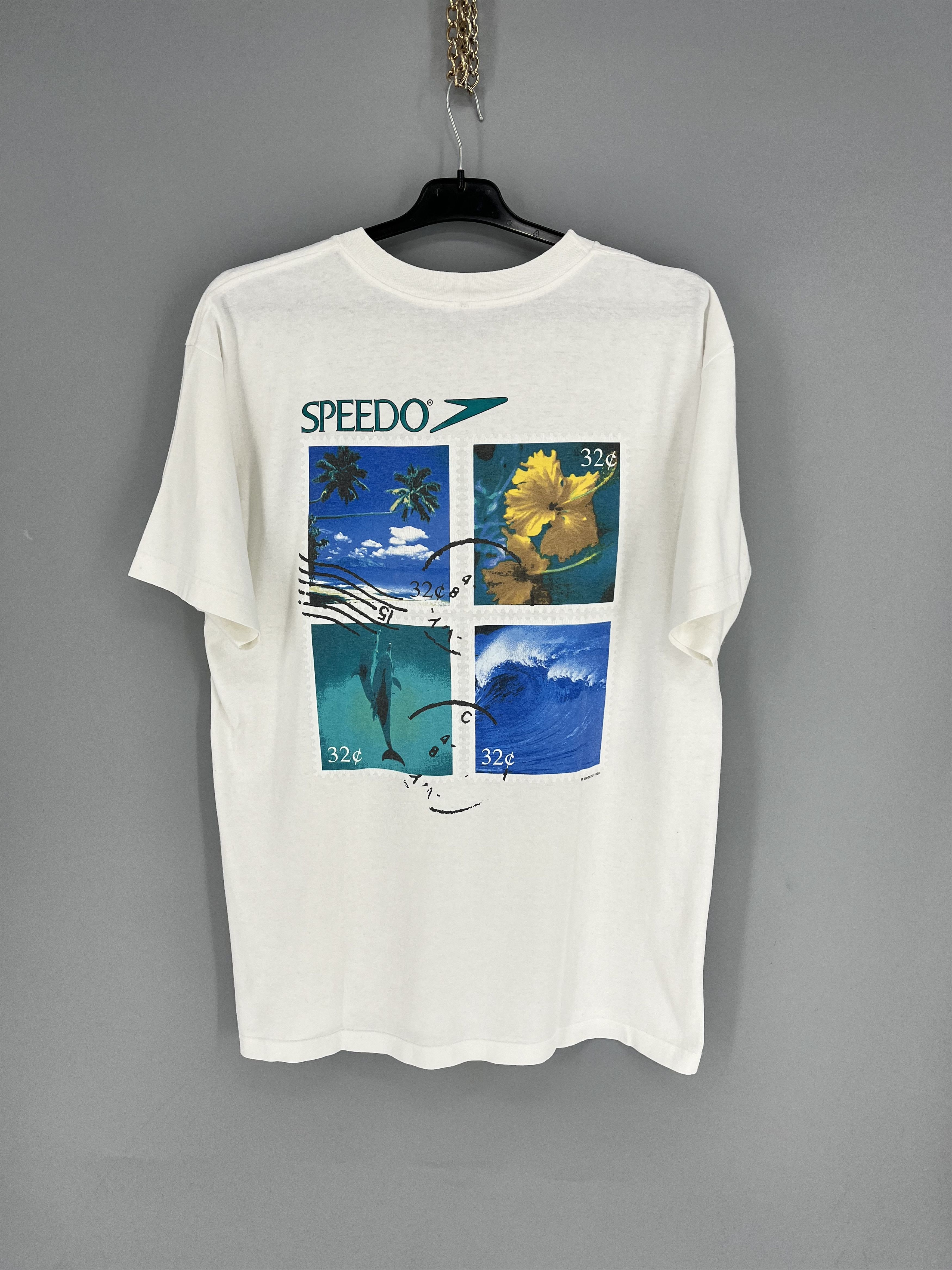 Speedo T shirt Vintage Speedo 1999 L Timbre Nature Dauphin Size US L / EU 52-54 / 3 - 1 Thumbnail