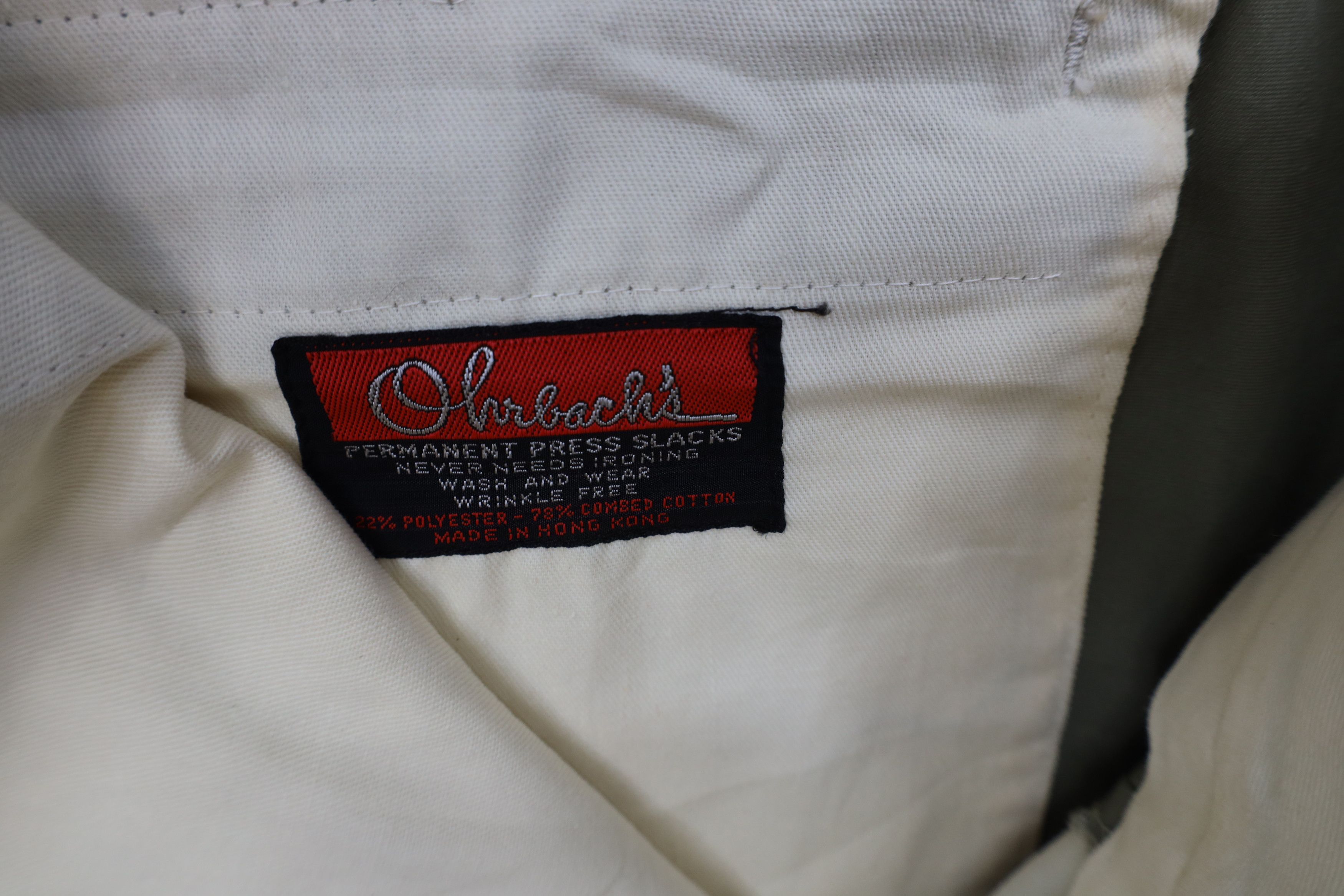 Vintage Vintage 60s 70s Streetwear Leg Chino Pants Light Green Size US 34 / EU 50 - 8 Thumbnail