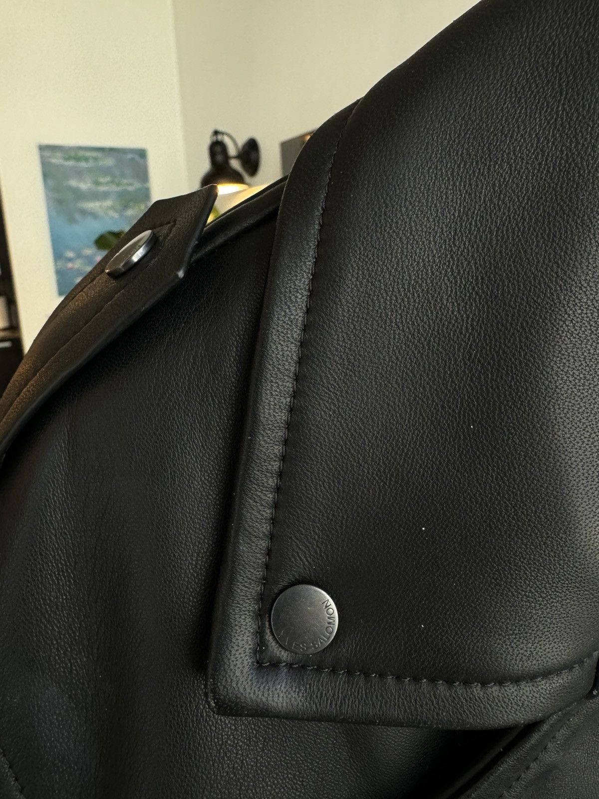 Yves Salomon Leather Jacket Size US L / EU 52-54 / 3 - 3 Thumbnail