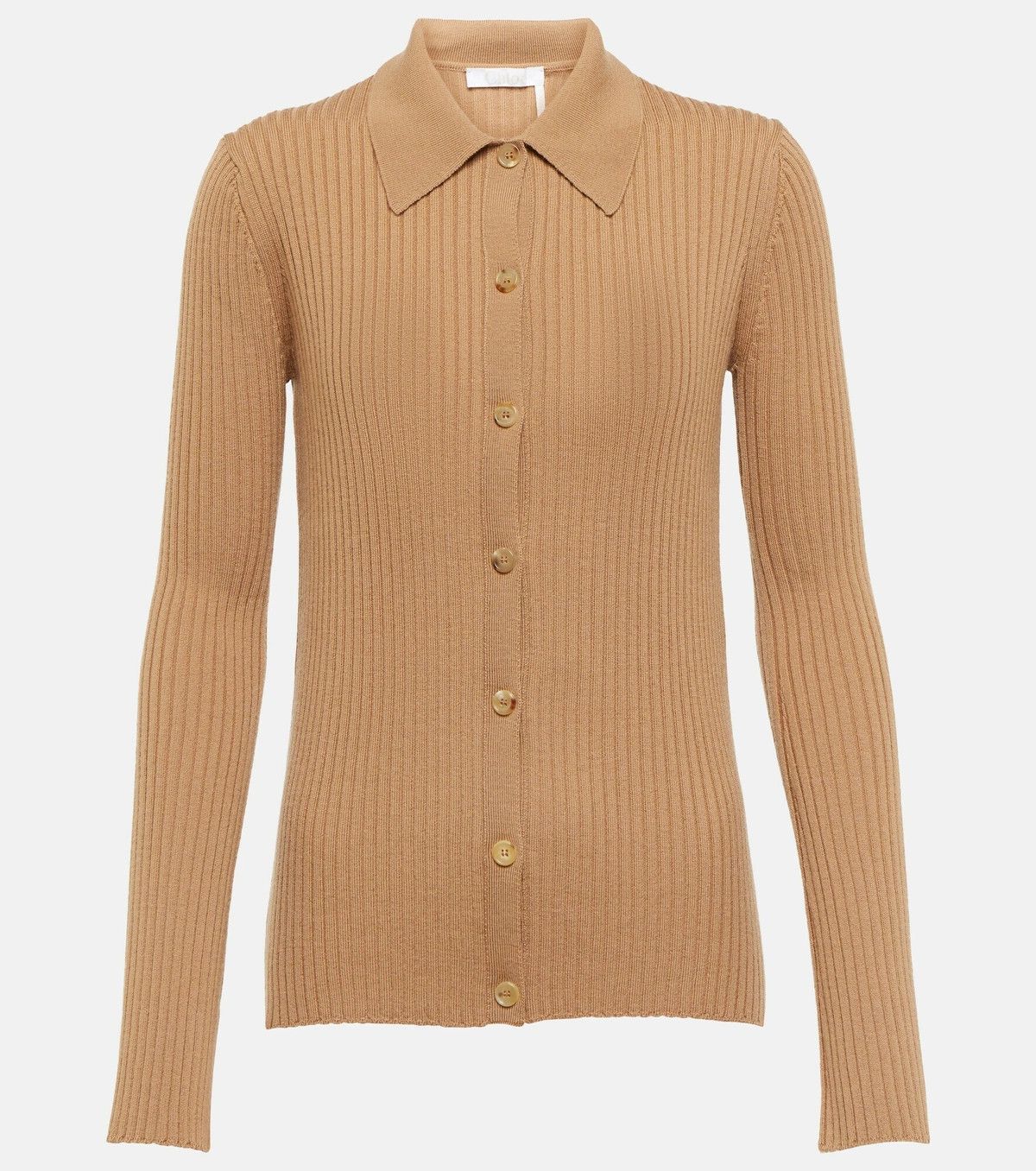 Chloe o1y0825 Cardigan in Camel Size L / US 10 / IT 46 - 1 Thumbnail