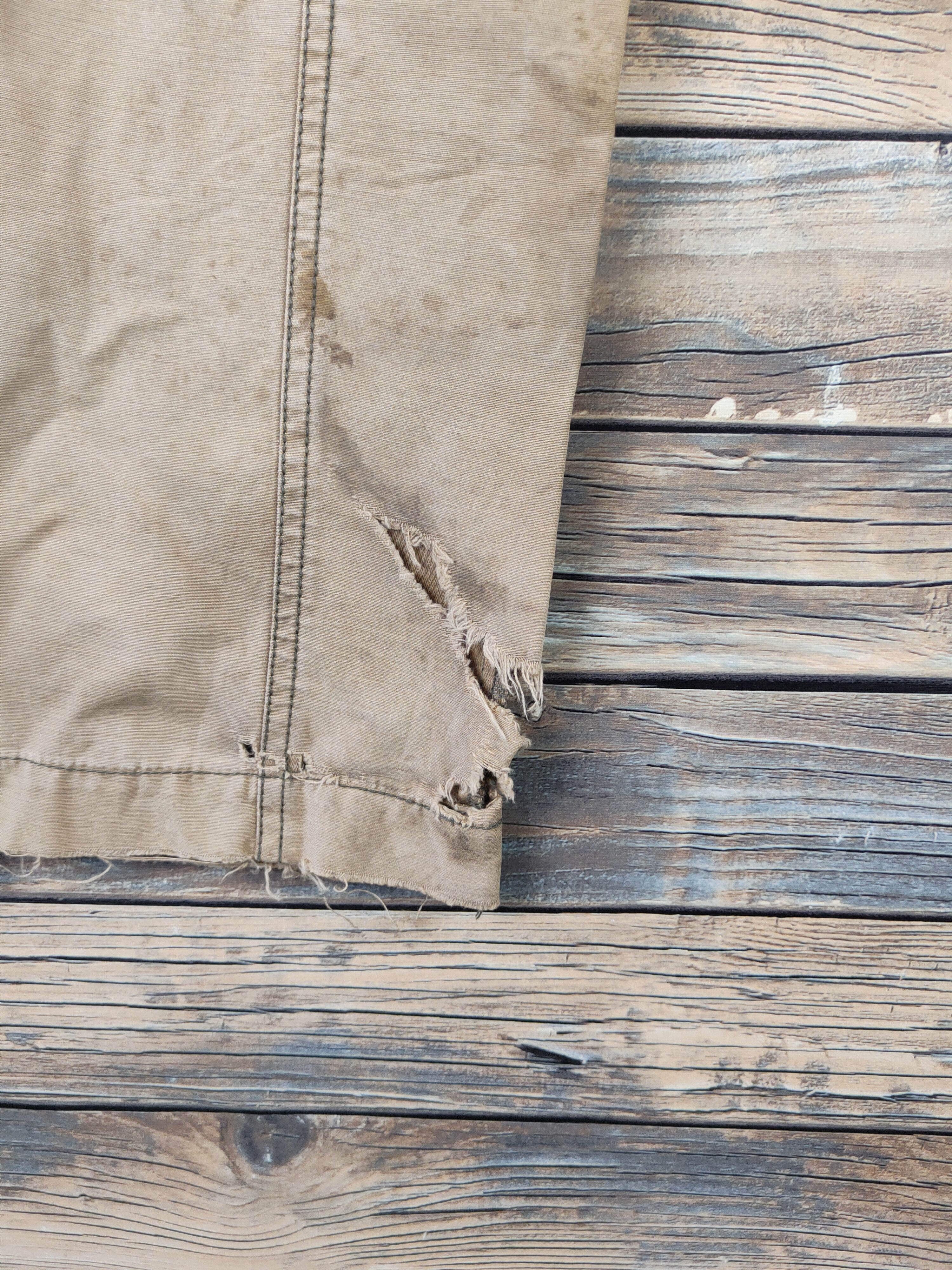 Japanese Brand DL Flash Report Beige Multipocket Cargo Pants #46-081 Size US 28 / EU 44 - 4 Thumbnail