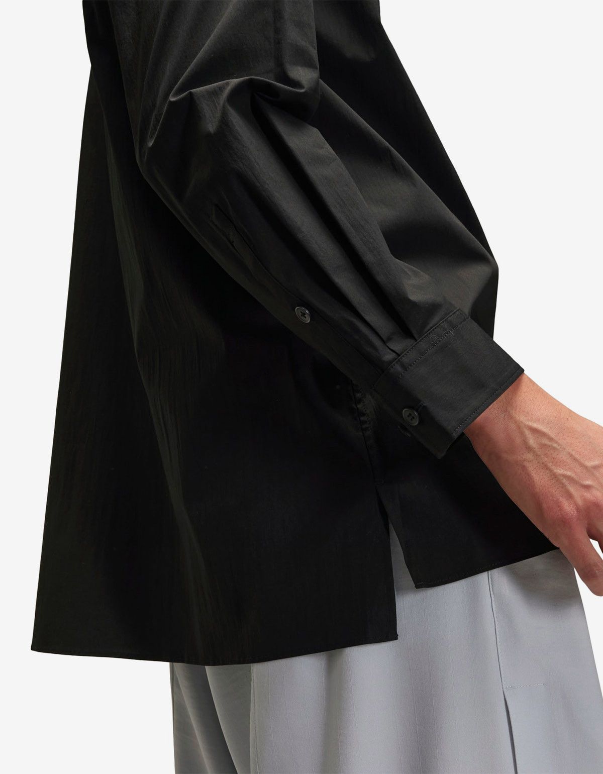Y-3 Y-3 Black Pleated Pocket Shirt Size US XS / EU 42 / 0 - 7 Thumbnail