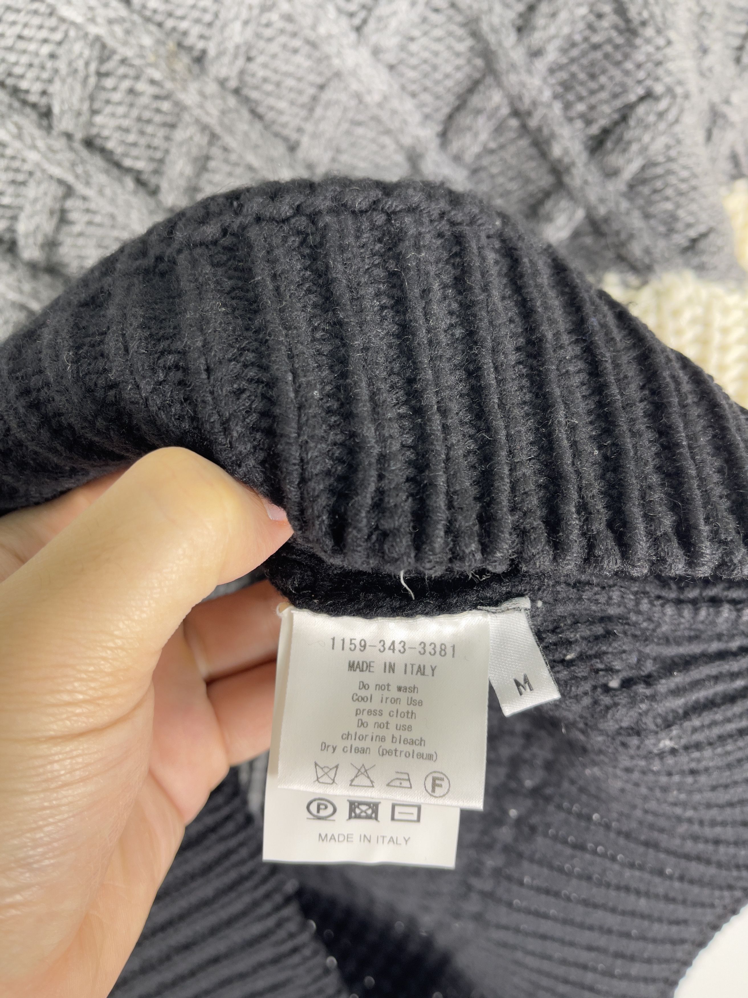 Kris Van Assche Kris Van Assche Colorblock Cable-knit Sweater Size US M / EU 48-50 / 2 - 5 Thumbnail