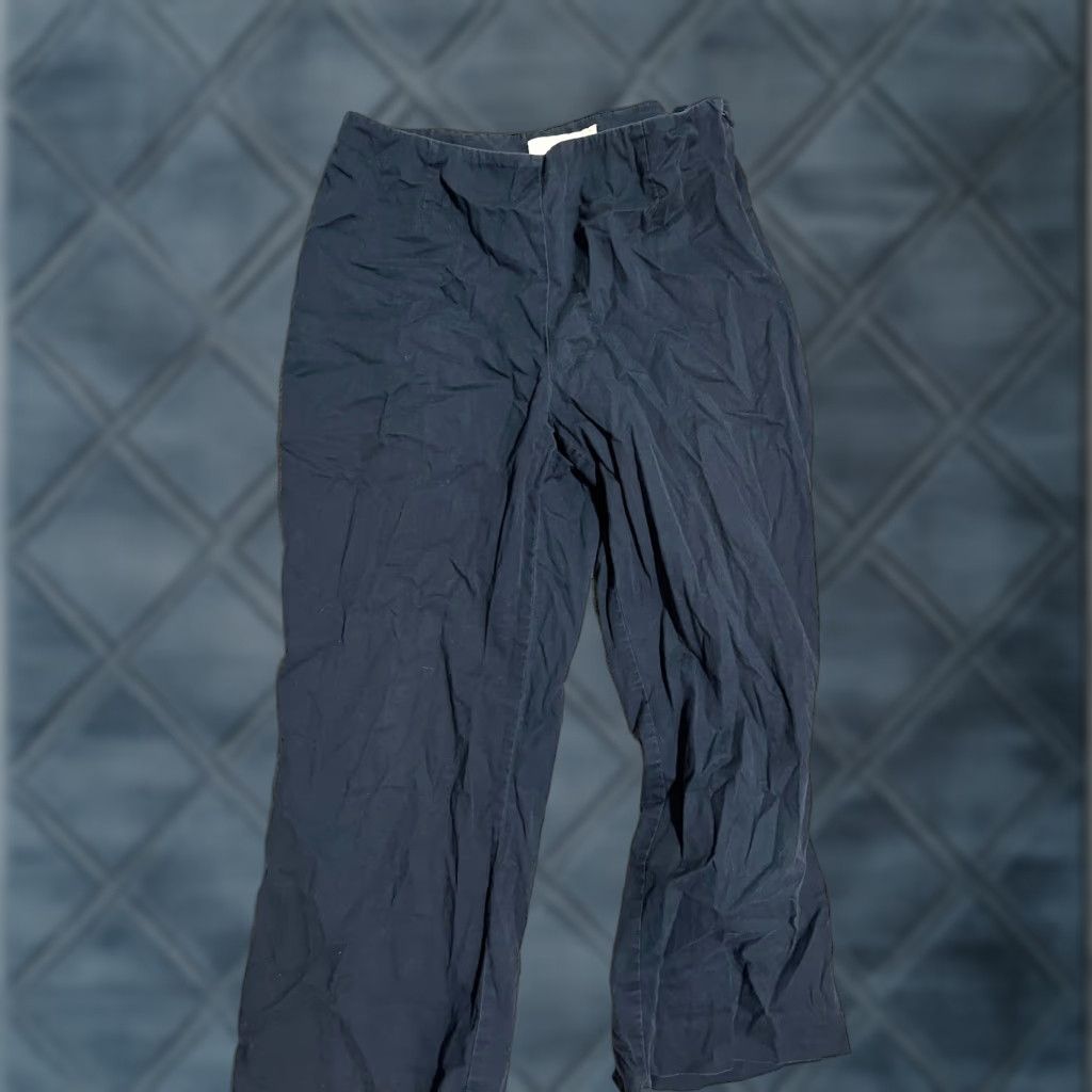 Talbots Talbots Pants Womens 6 Navy Blue perfect crop khaki Size 28" / US 6 / IT 42 - 1 Thumbnail