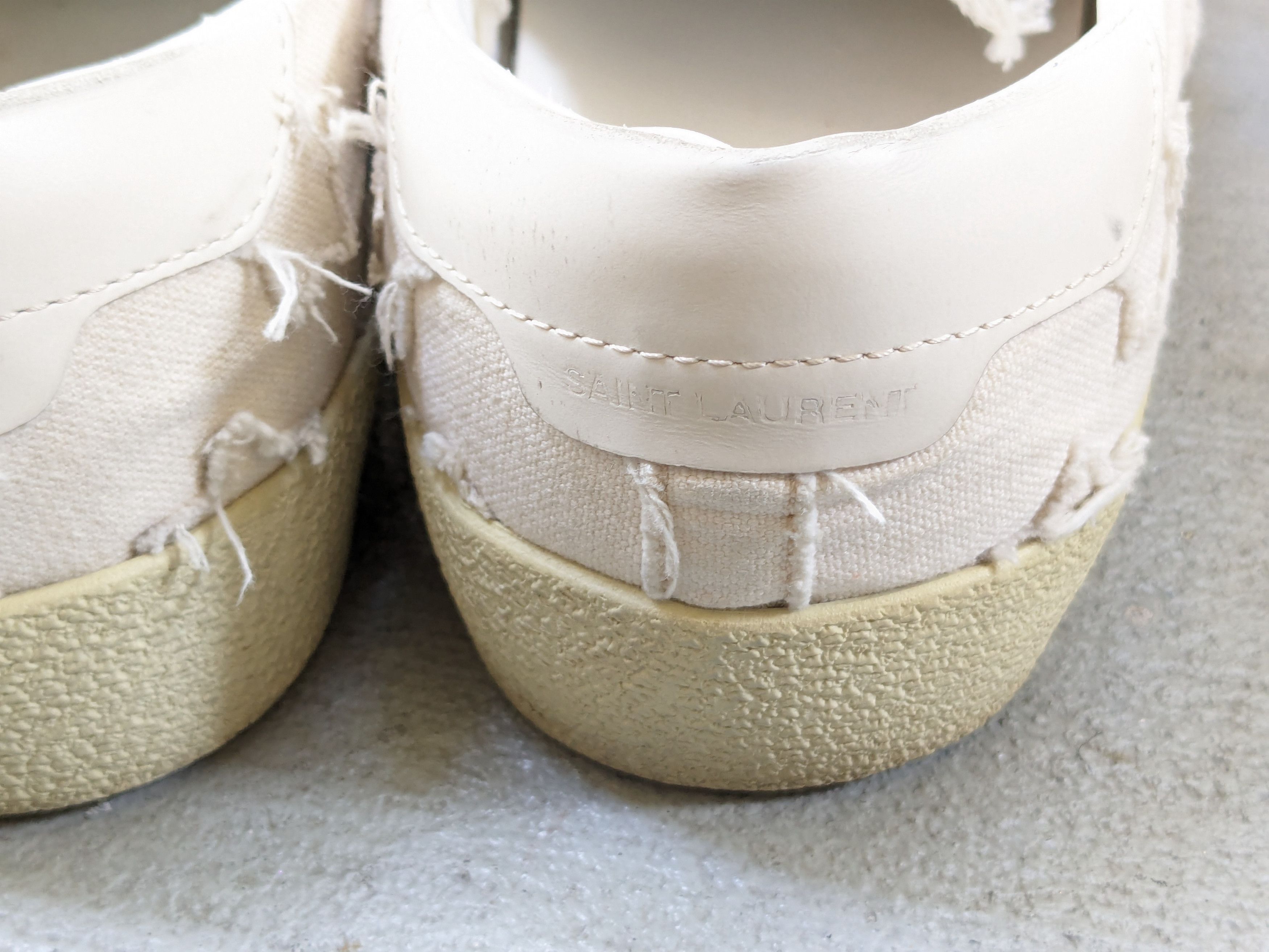 Saint Laurent Paris Saint Laurent SL06 7 40 White Canvas Stars SLP Low Tops Size US 7 / EU 40 - 14 Thumbnail